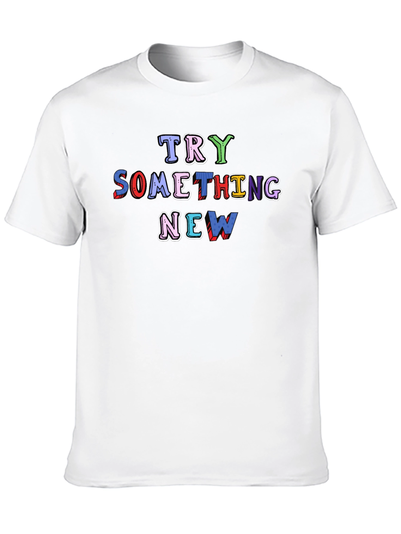 Black Try Something New Graphic Black Tee view 10
