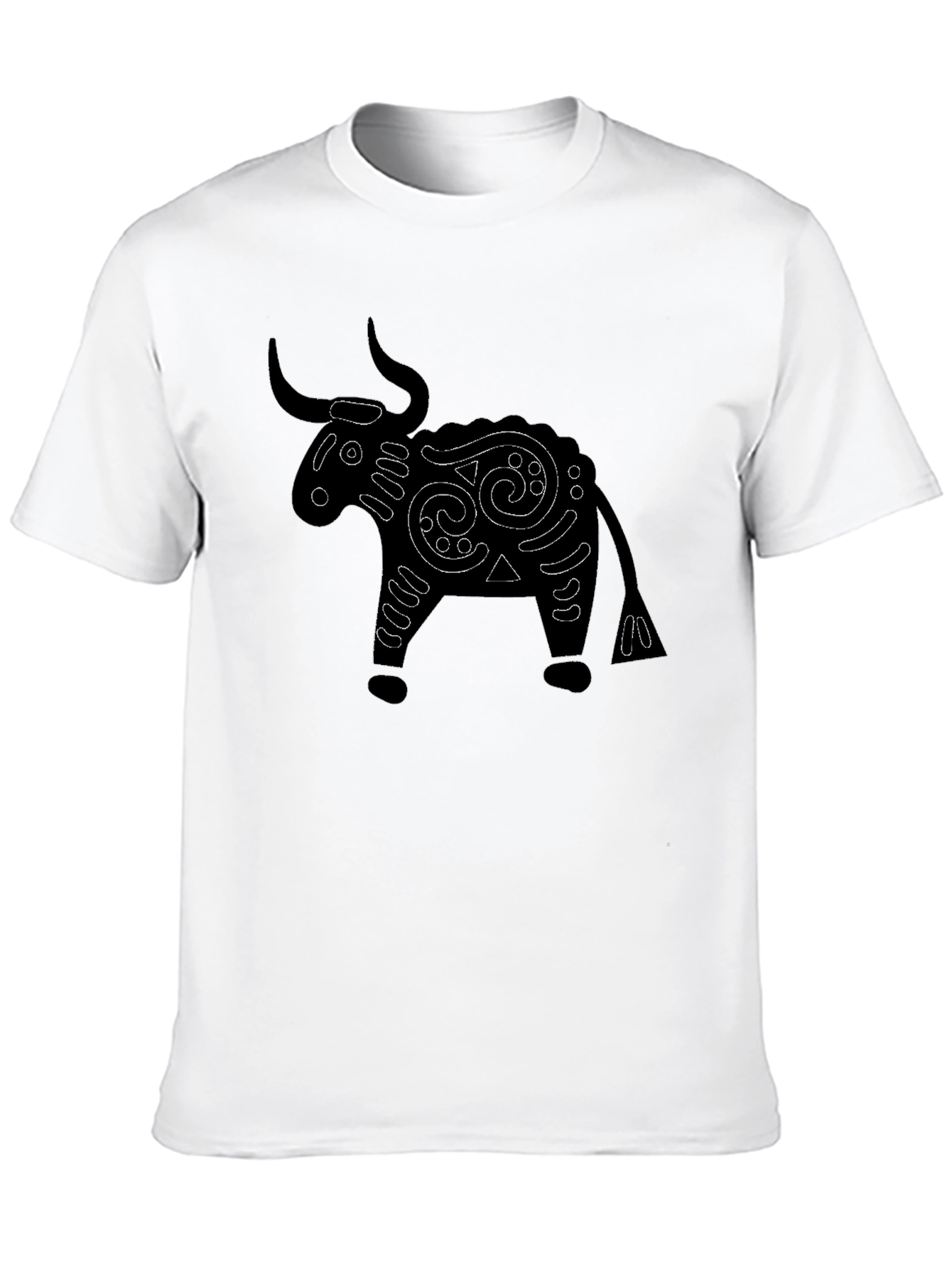 Black Black Bull Graphic Tee - Unique Design view 10