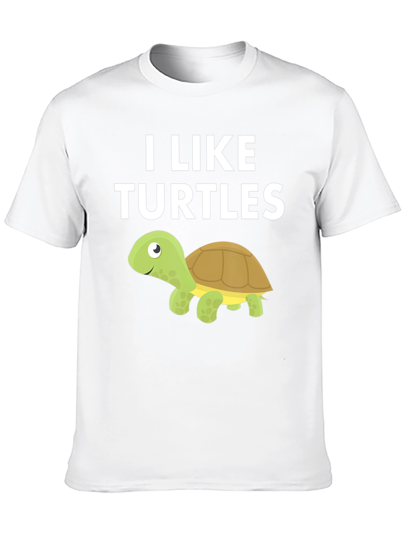 Black I Like Turtles Graphic T-Shirt - Fun & Unique Design view 10