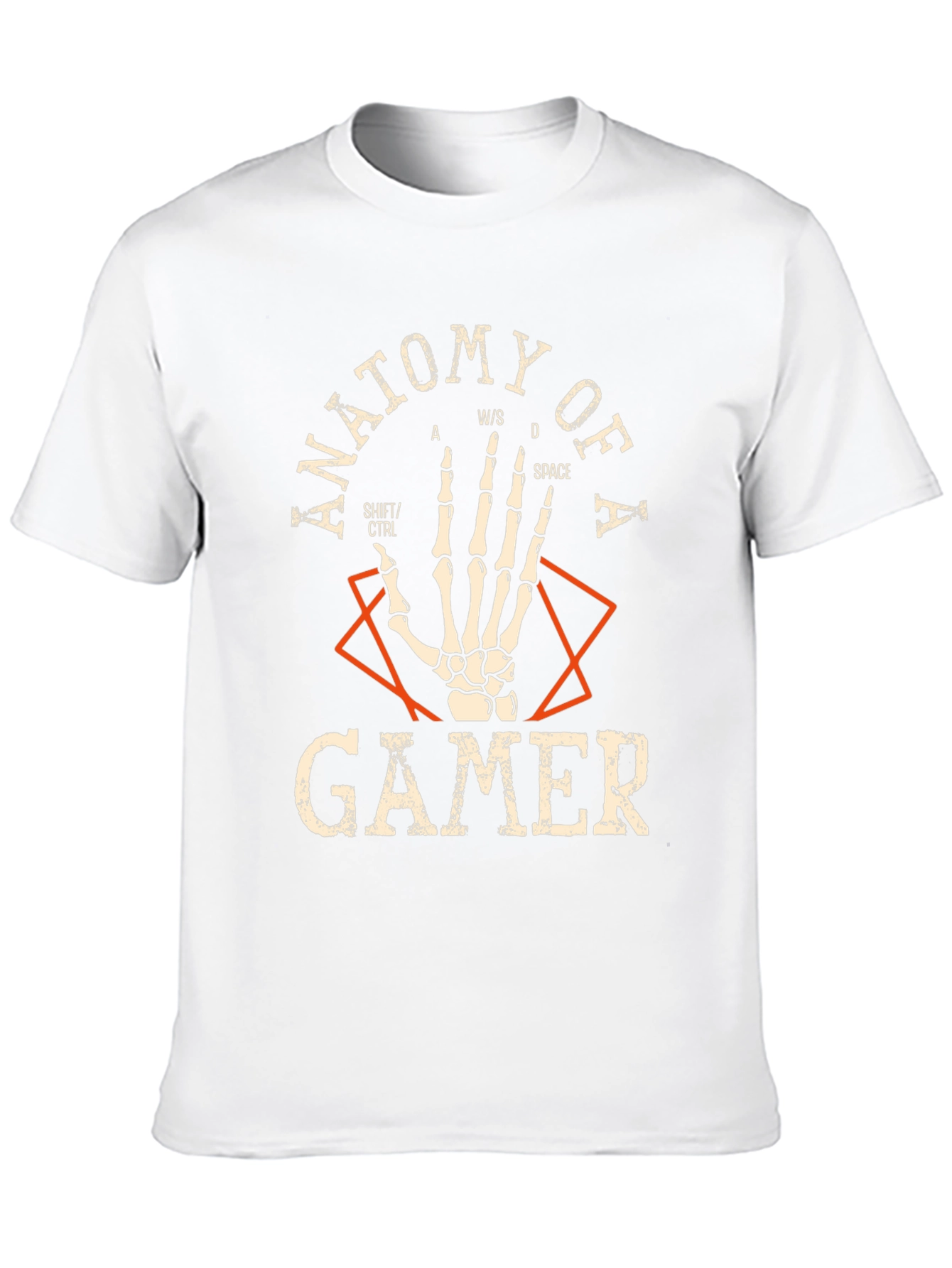 Black Anatomy of a Gamer Black T-Shirt view 10