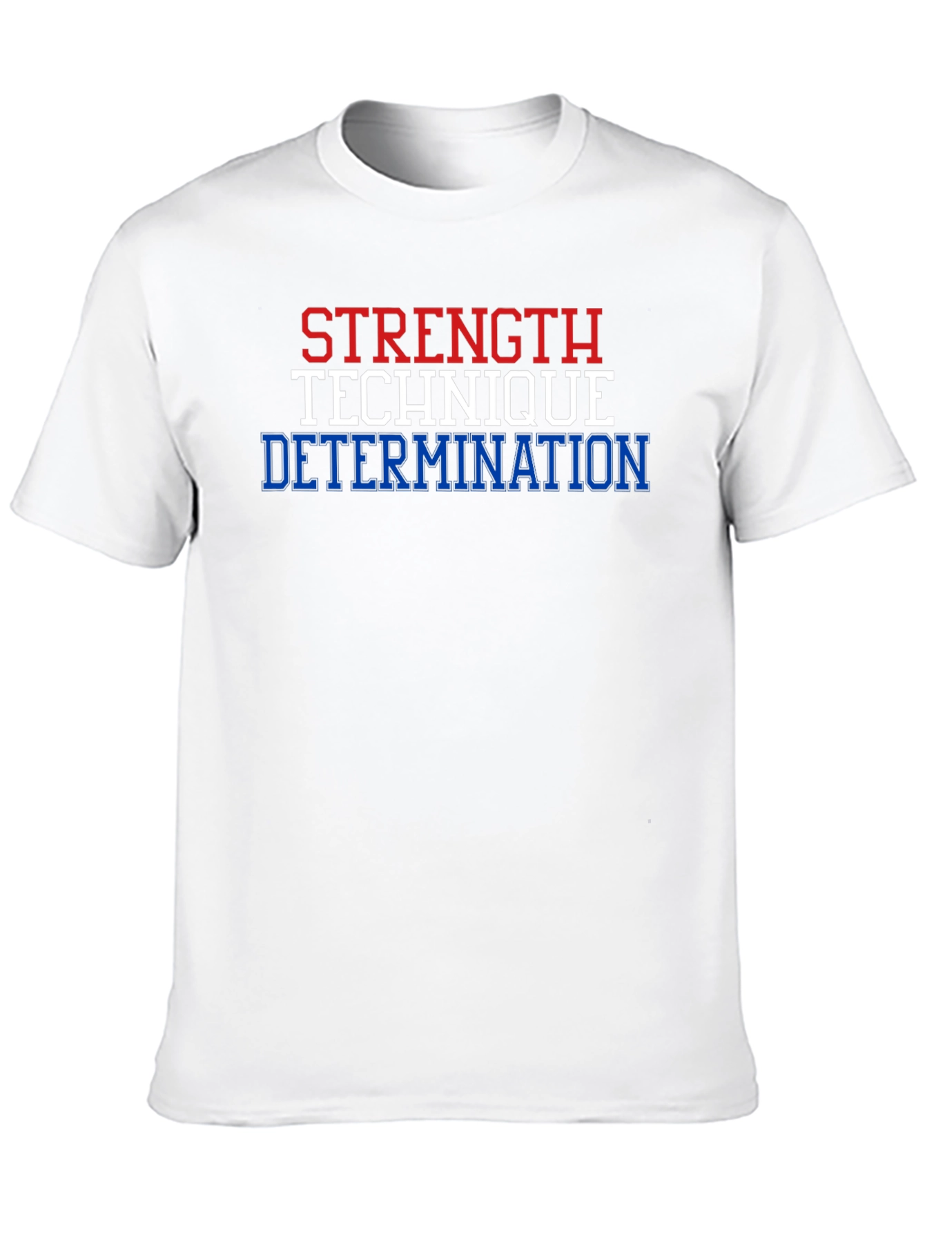 Black Strength, Technique, Determination Graphic T-Shirt view 10