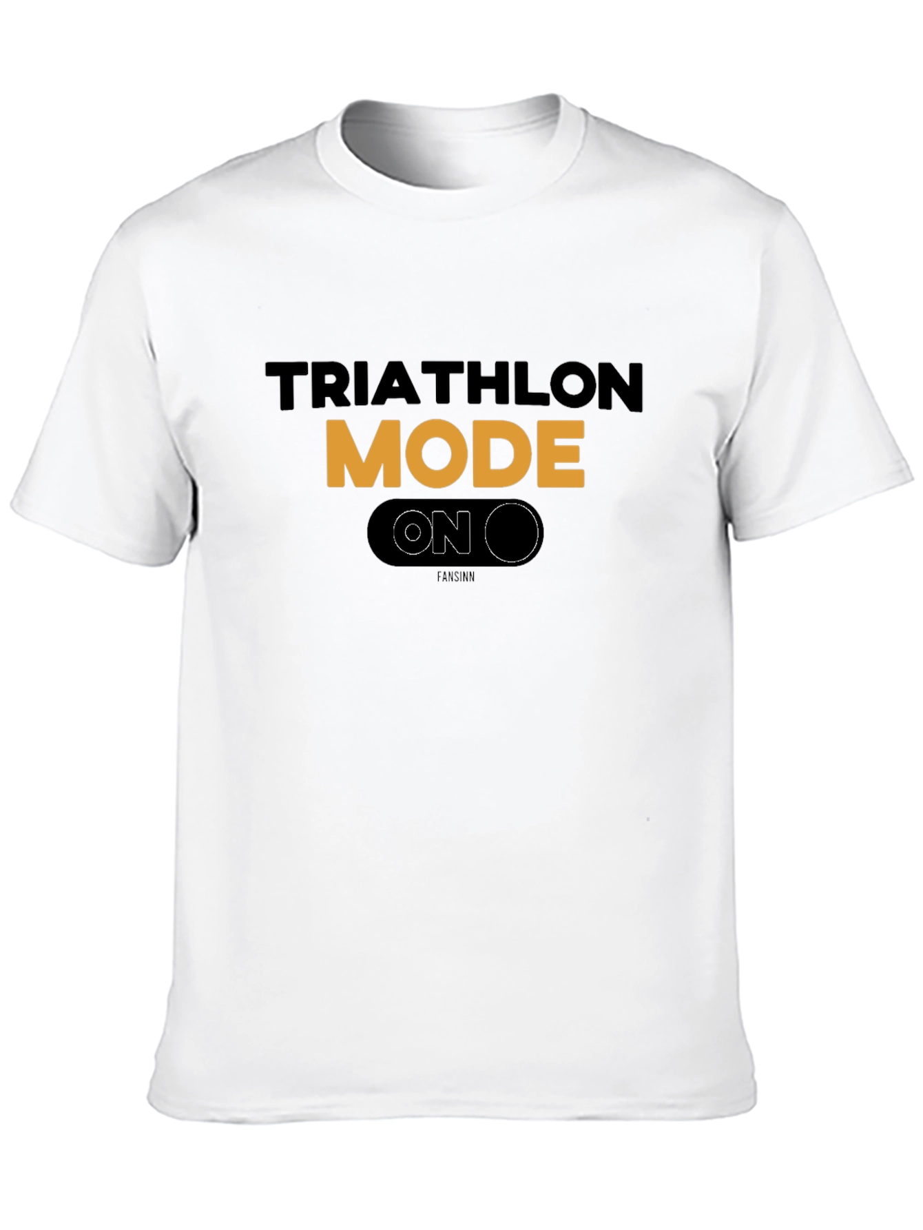 Triathlon Mode On Black T-Shirt - 10