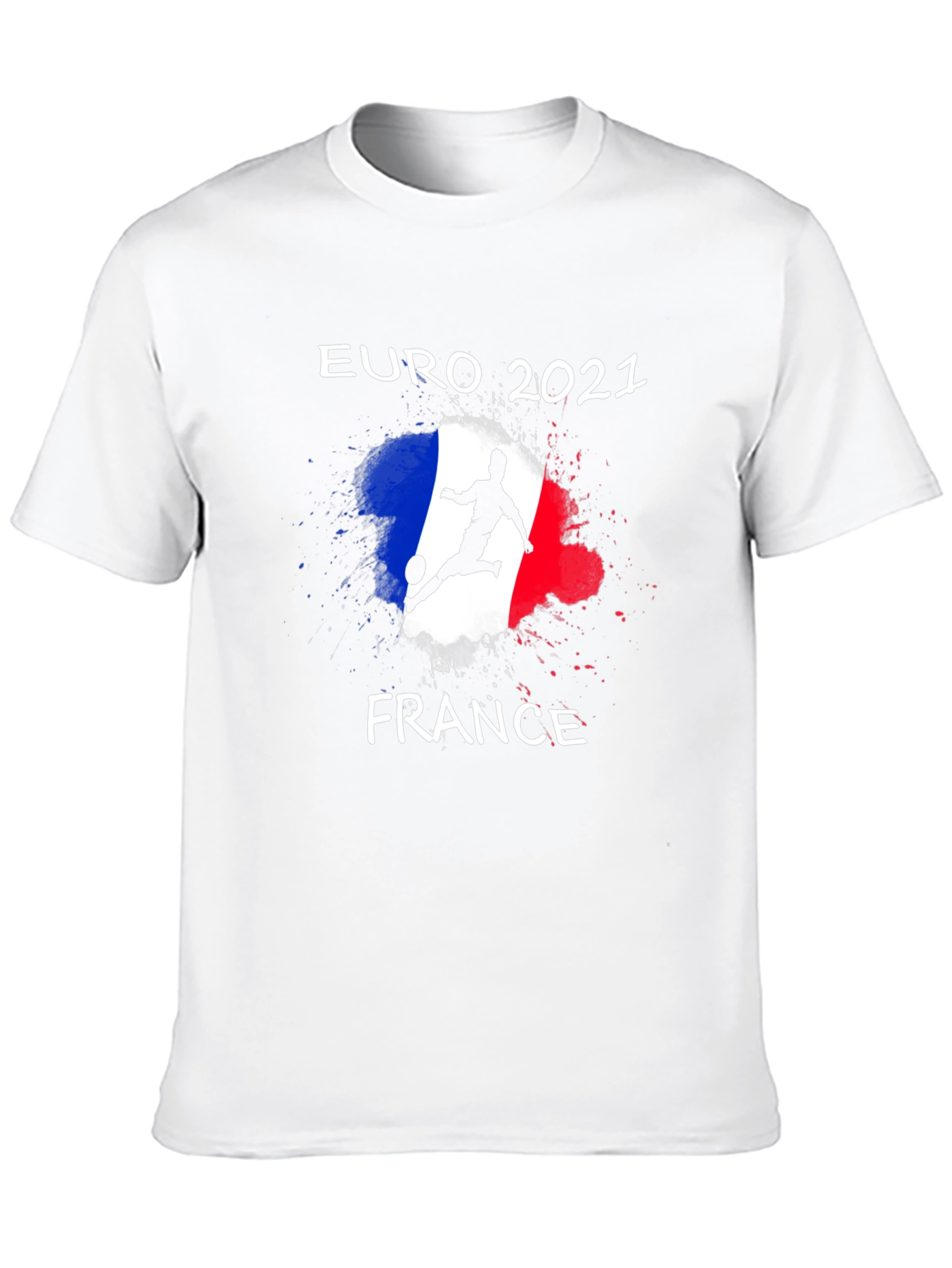 Black Euro 2021 France Soccer T-Shirt view 10