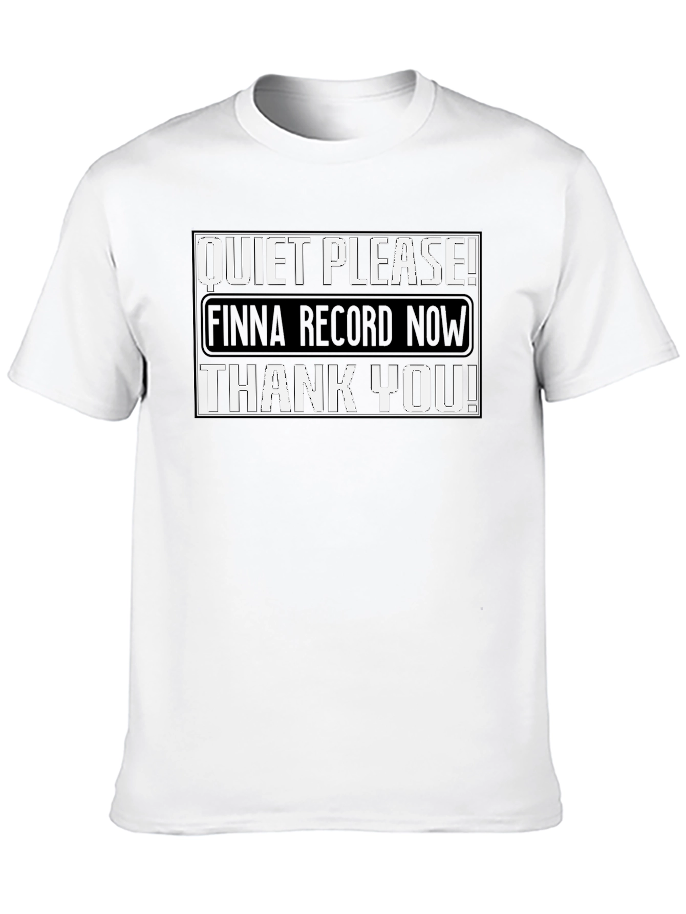 Black Quiet Please! Recording Now Funny Graphic Tee view 10