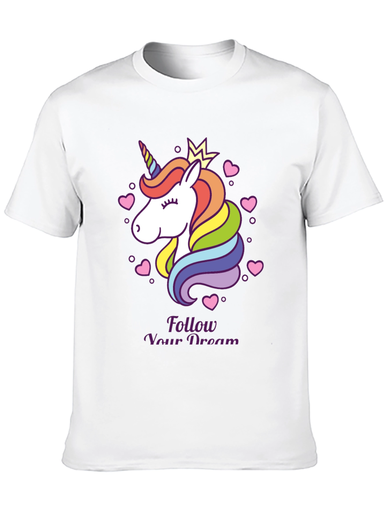 Black Unicorn Dream T-Shirt - Follow Your Dreams Tee view 10