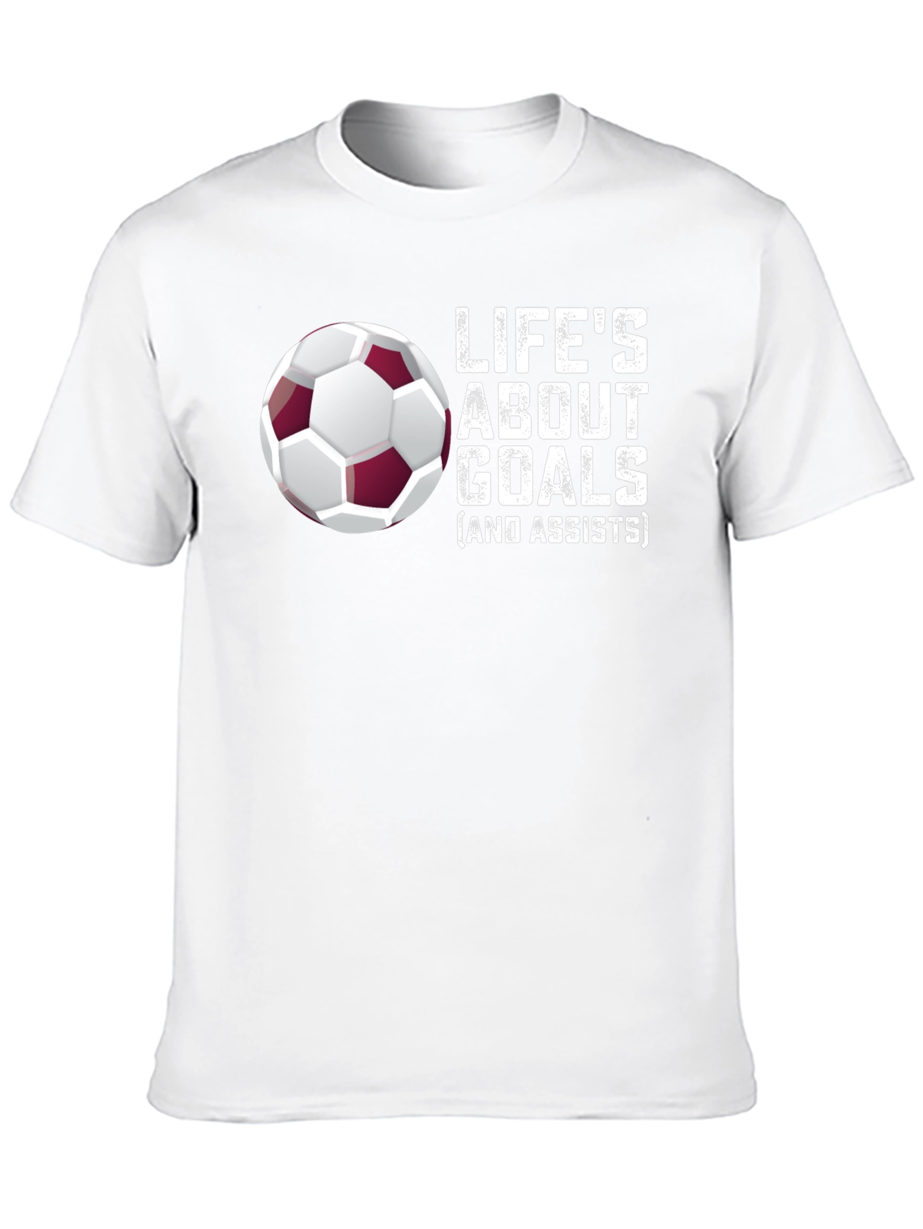 Black Life's About Goals Soccer T-Shirt view 10