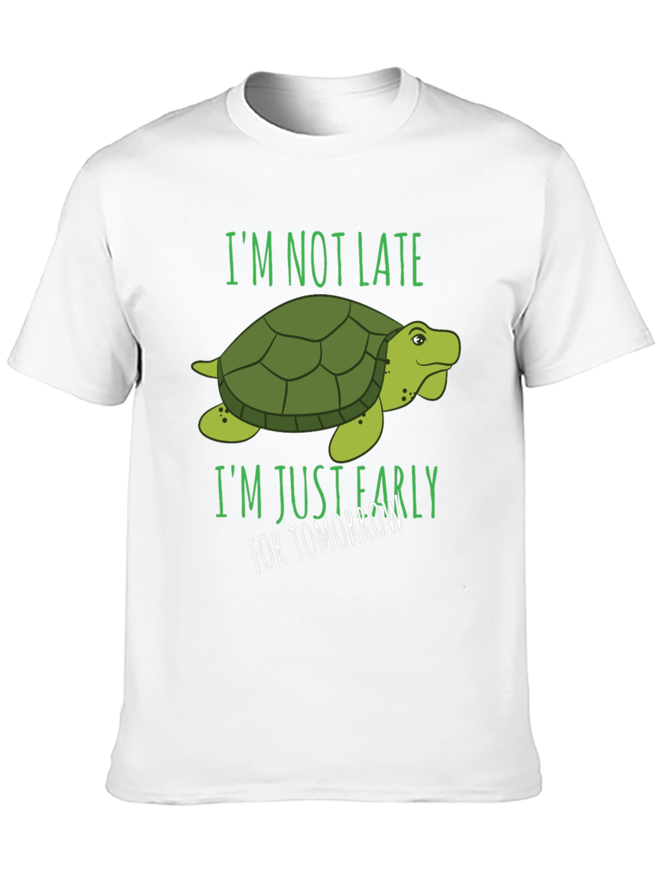 Black Funny Turtle T-Shirt - Always Early! view 10