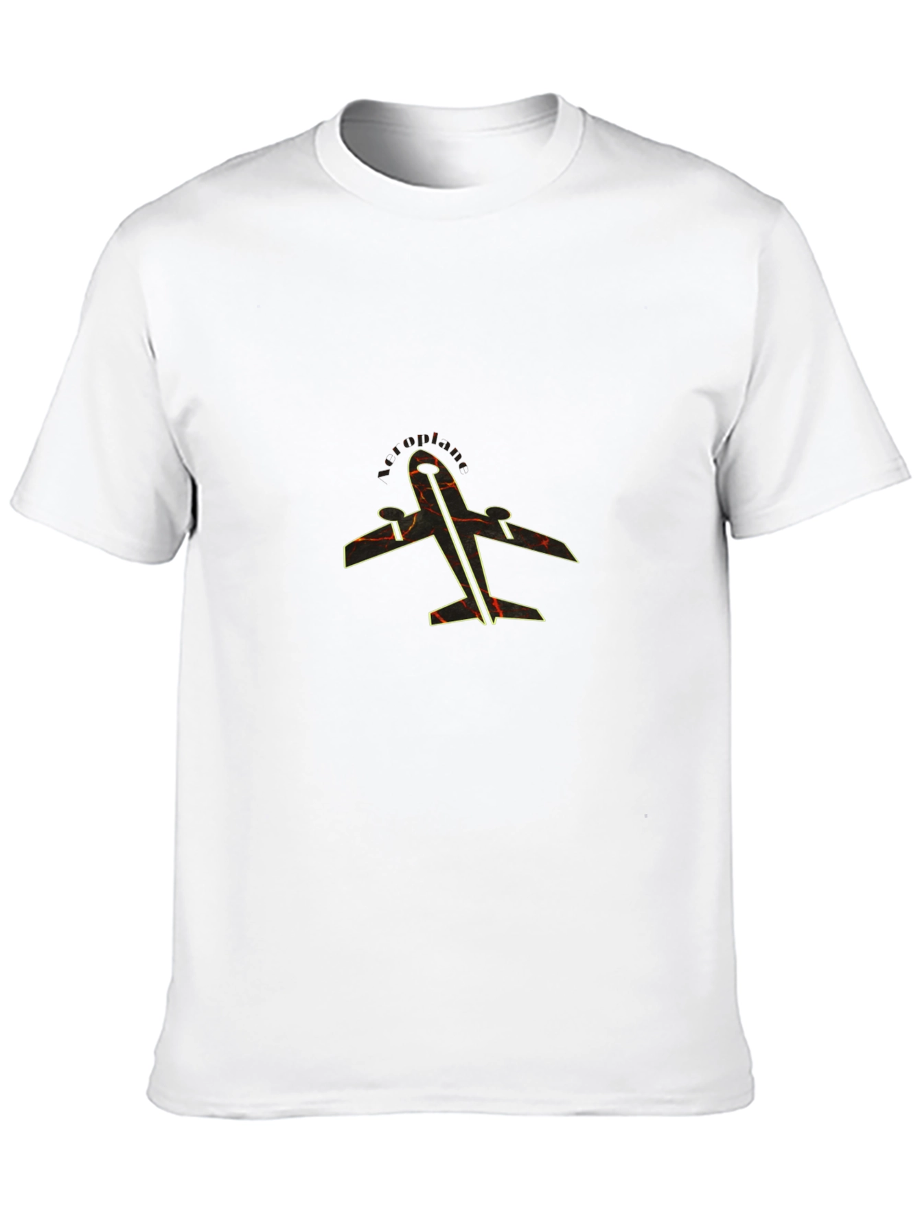 Black Airplane Graphic Tee - Black Stylish Design view 10