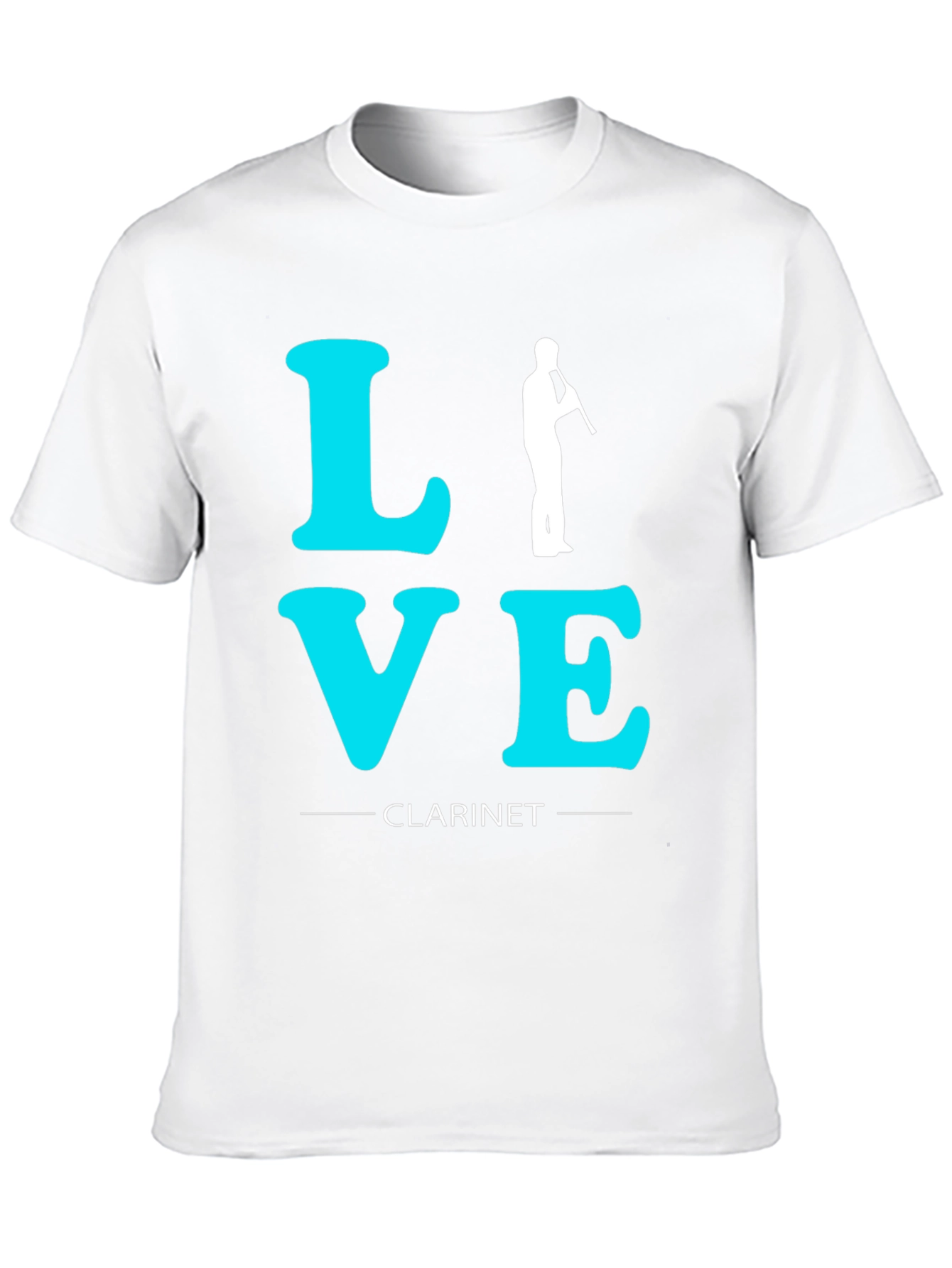 Black Love Clarinet T-Shirt - Black view 10