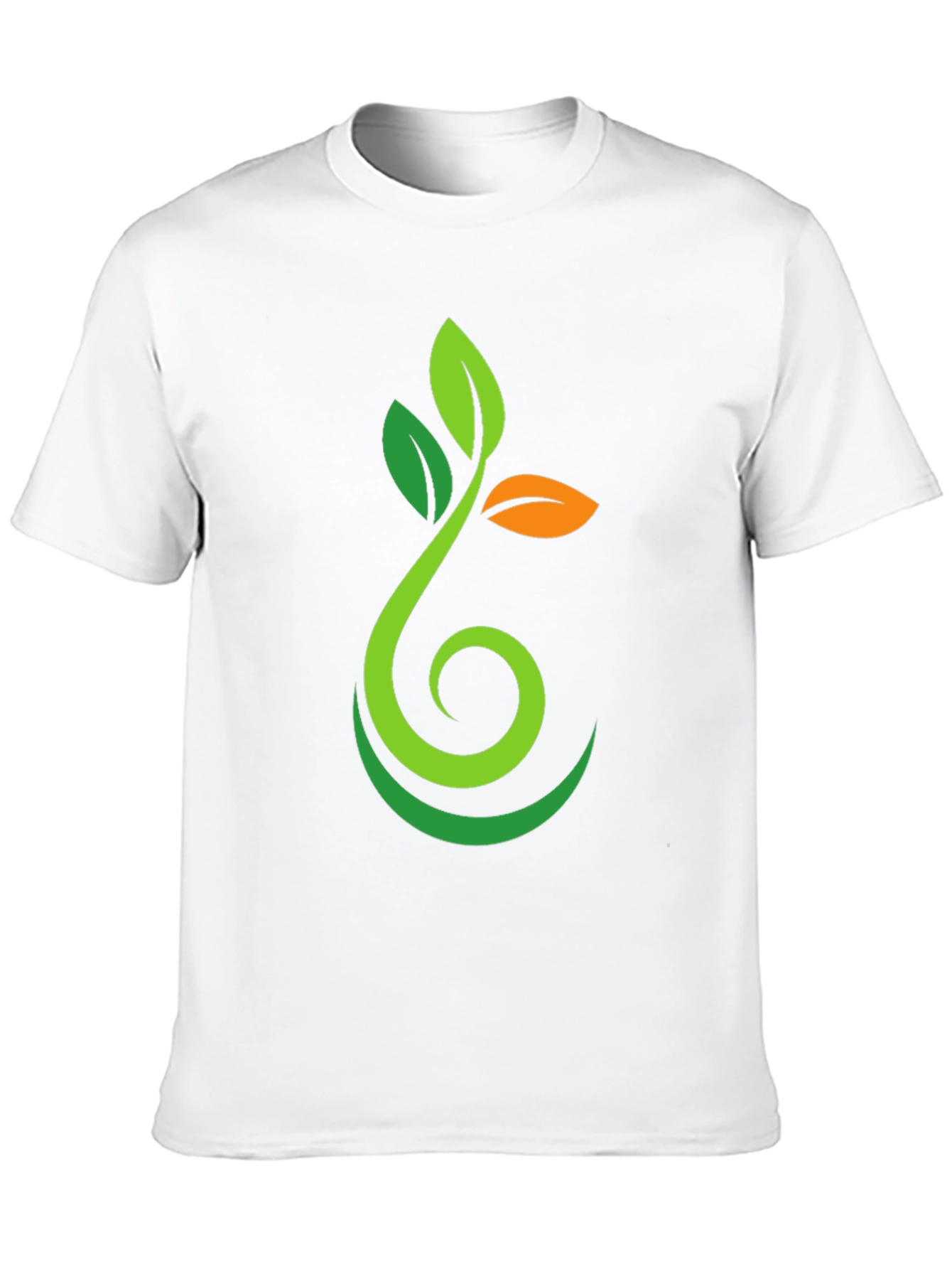 Black Nature Sprout Graphic Black T-Shirt view 10