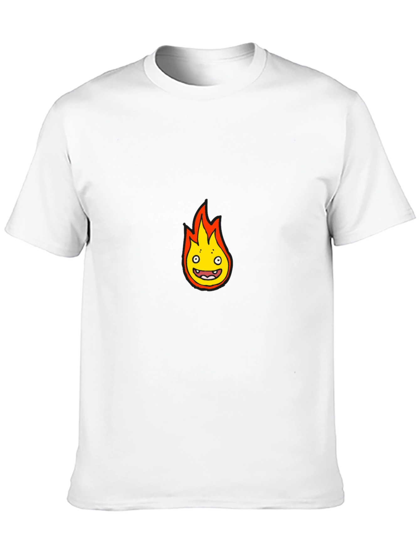 Black Calcifer Inspired Graphic T-Shirt view 10