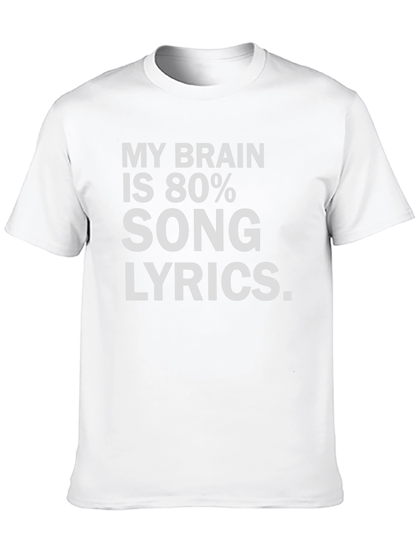 Black Funny Song Lyrics T-Shirt, Music Lover Tee view 10