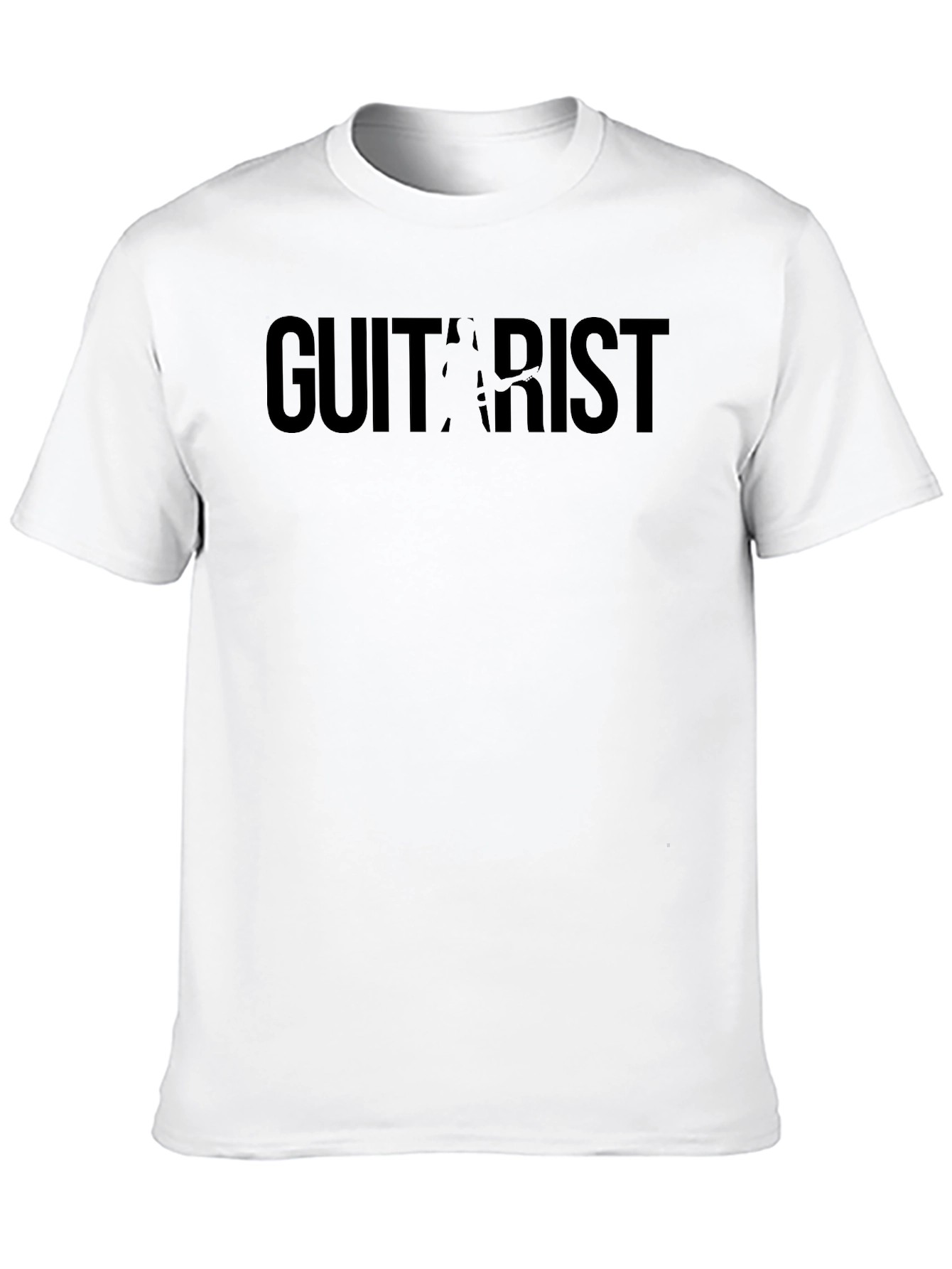 Black Guitarist Graphic Black T-Shirt view 10