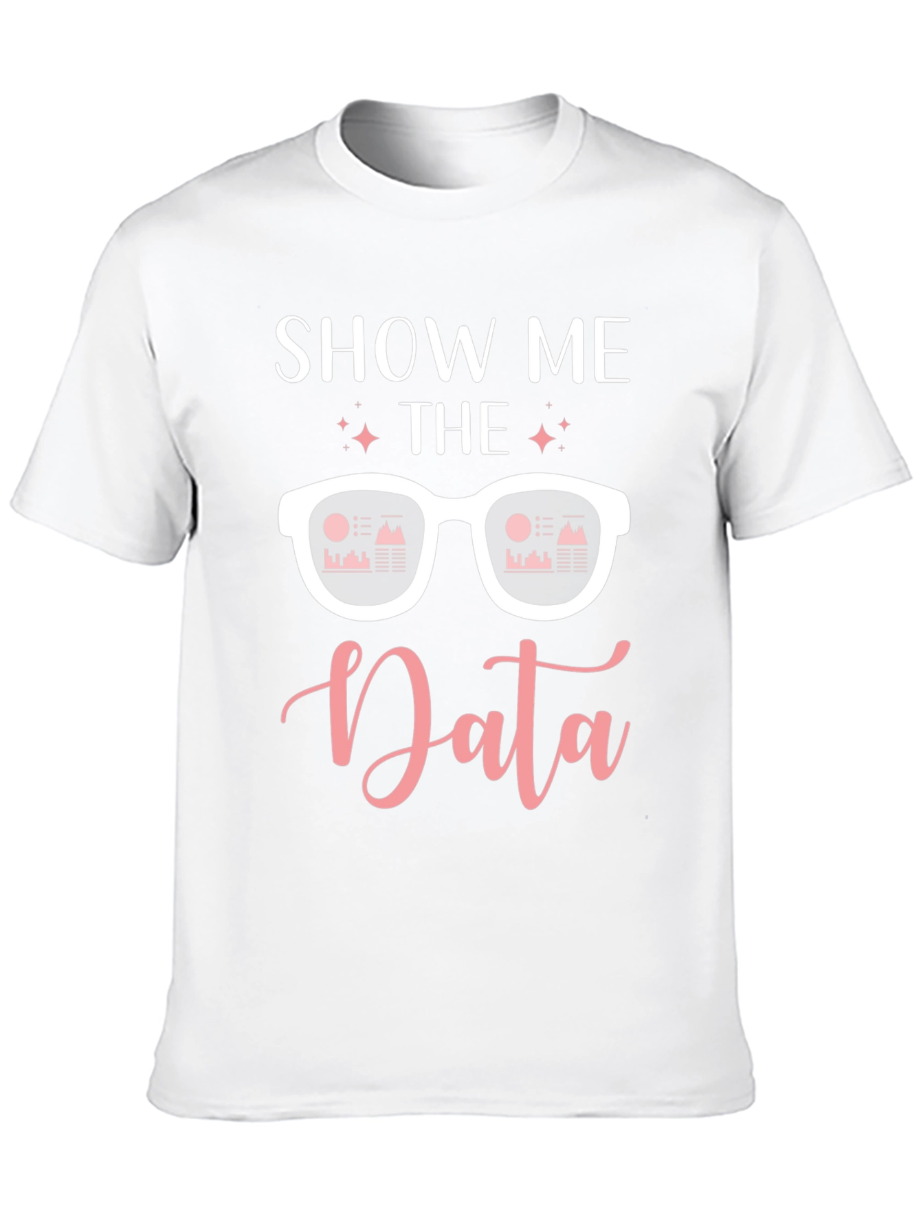 Black Show Me The Data T-Shirt view 10