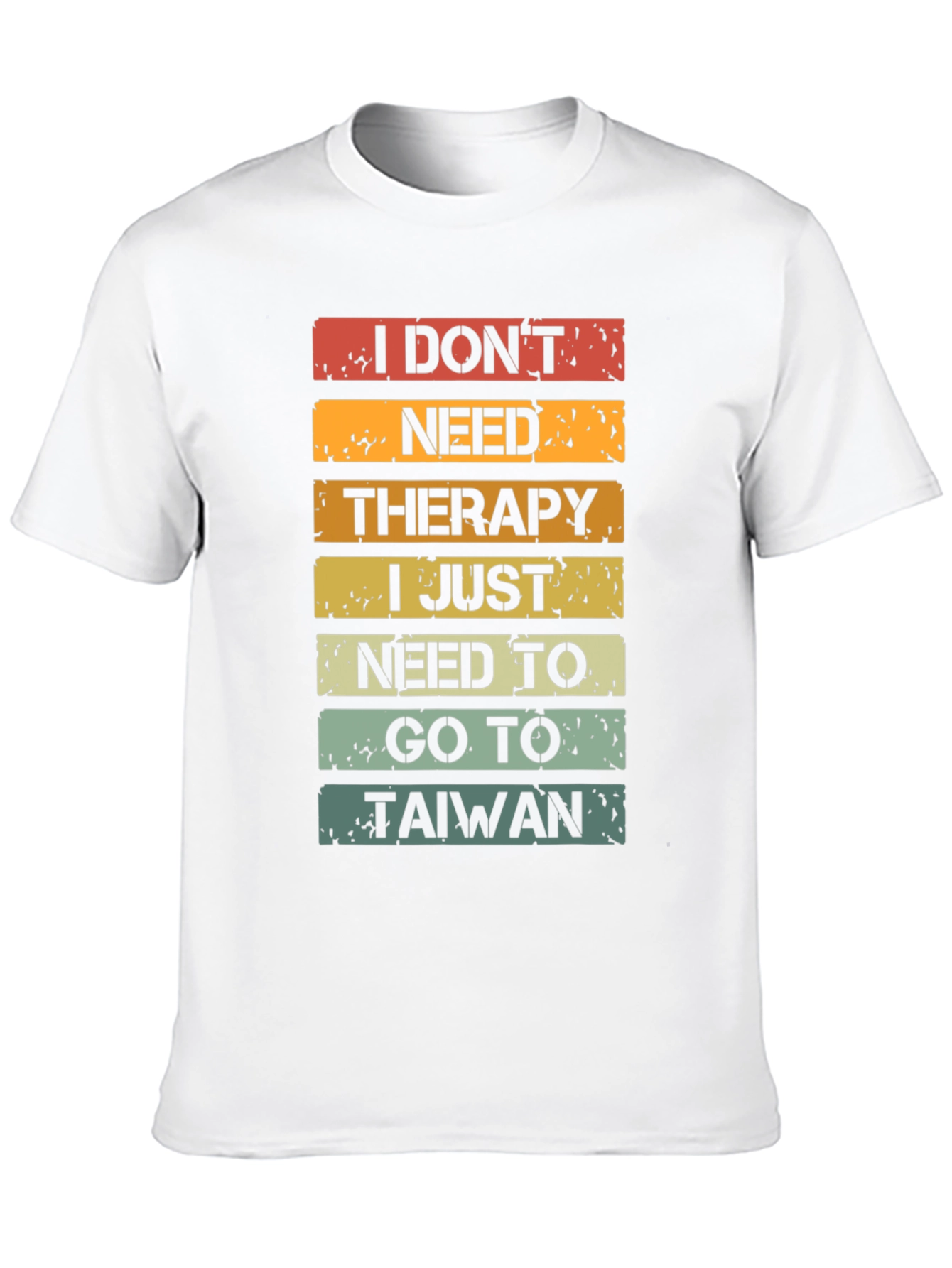 Black I Don't Need Therapy T-Shirt - Taiwan Travel Shirt view 10