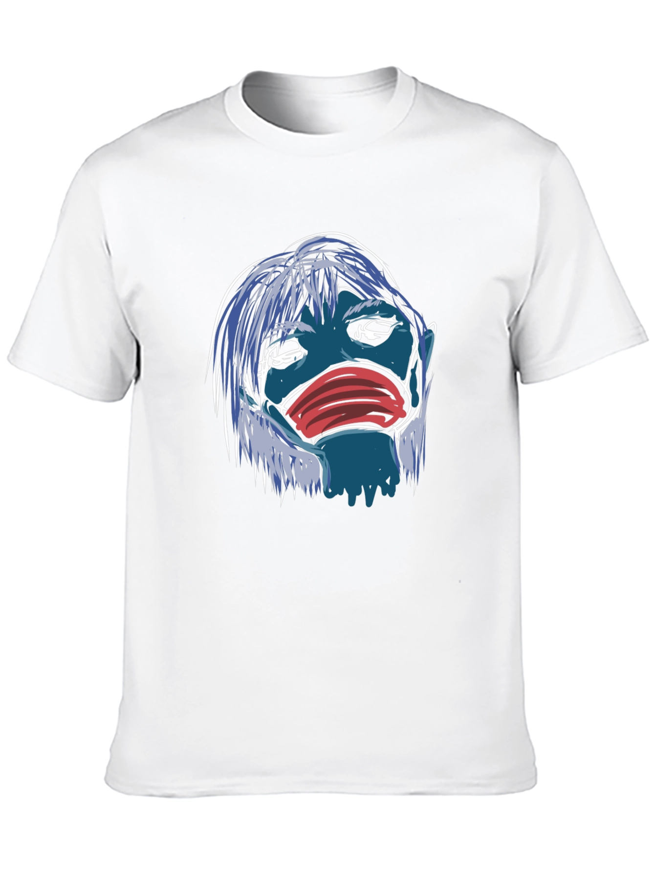 Black Masked Blue Character Graphic T-Shirt view 10