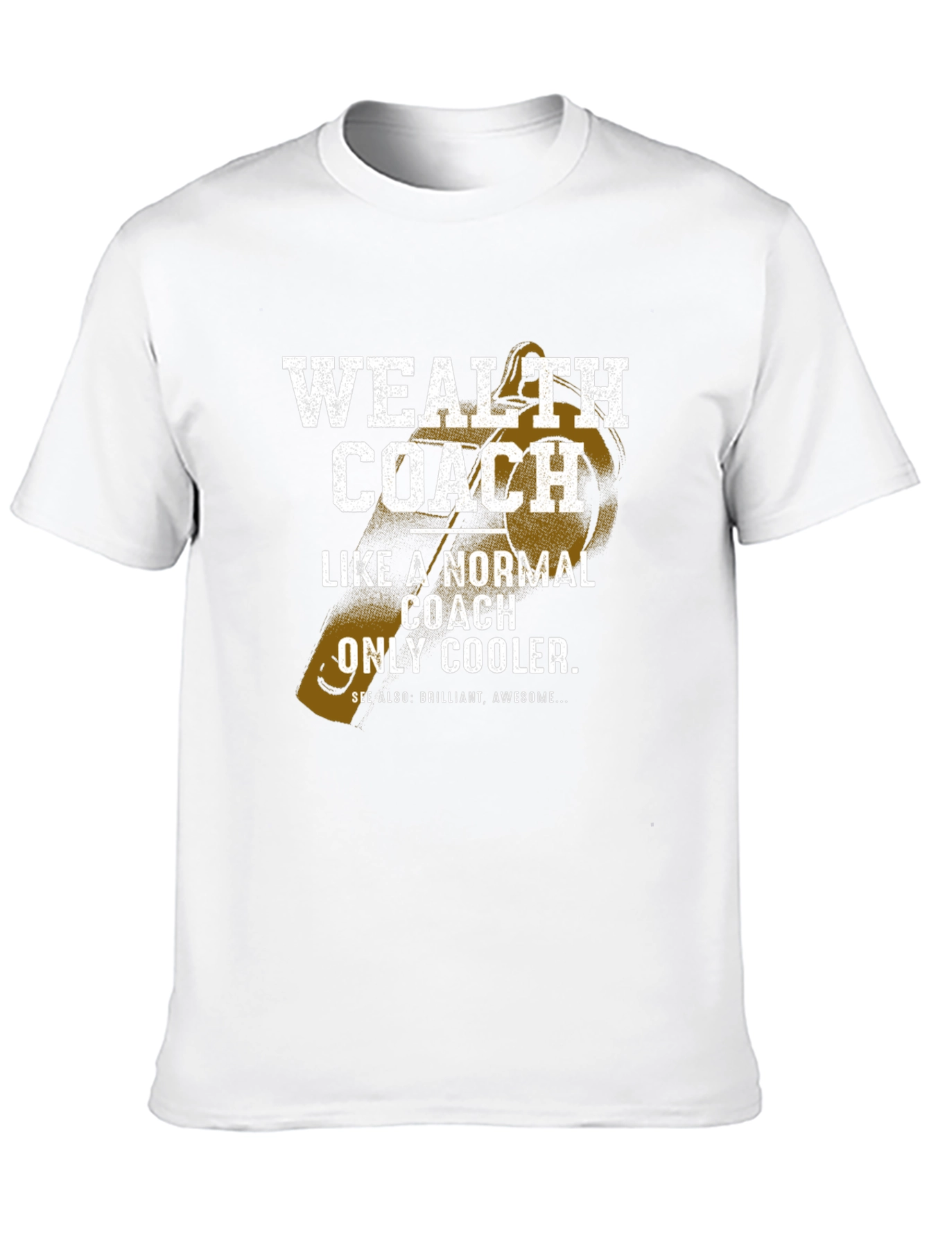 Black Wealth Coach Graphic T-Shirt - Funny, Cool Coaching Tee view 10