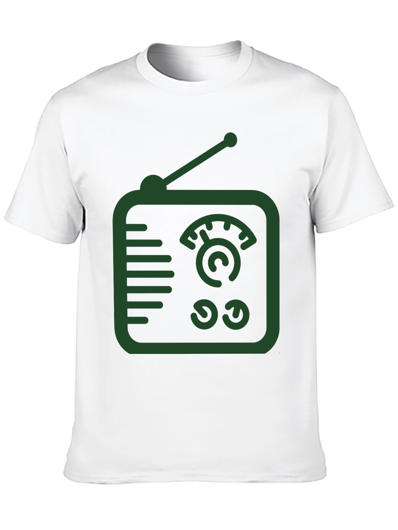 Black Retro Radio Graphic Tee - Cool Vintage Style view 10