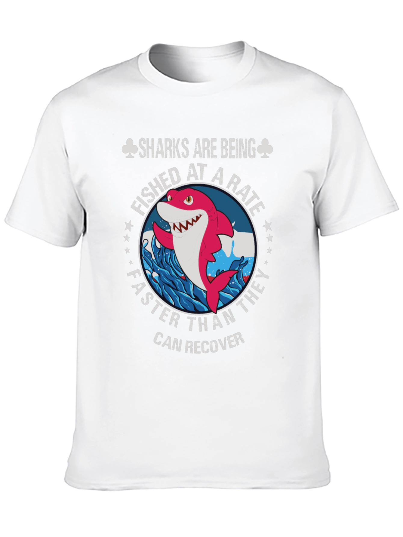Shark Conservation T-Shirt - Sharks Are Being Fished At A Rate - 10