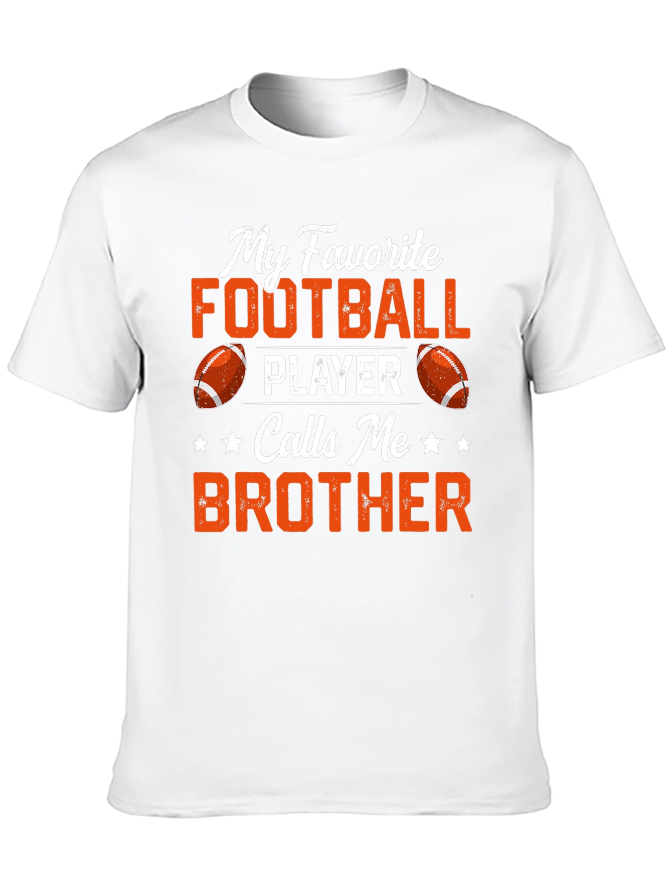 Black Football Brother T-Shirt view 10