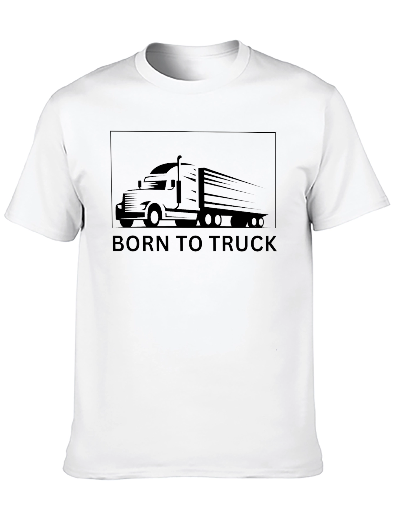 Black Born to Truck T-Shirt - Black view 10