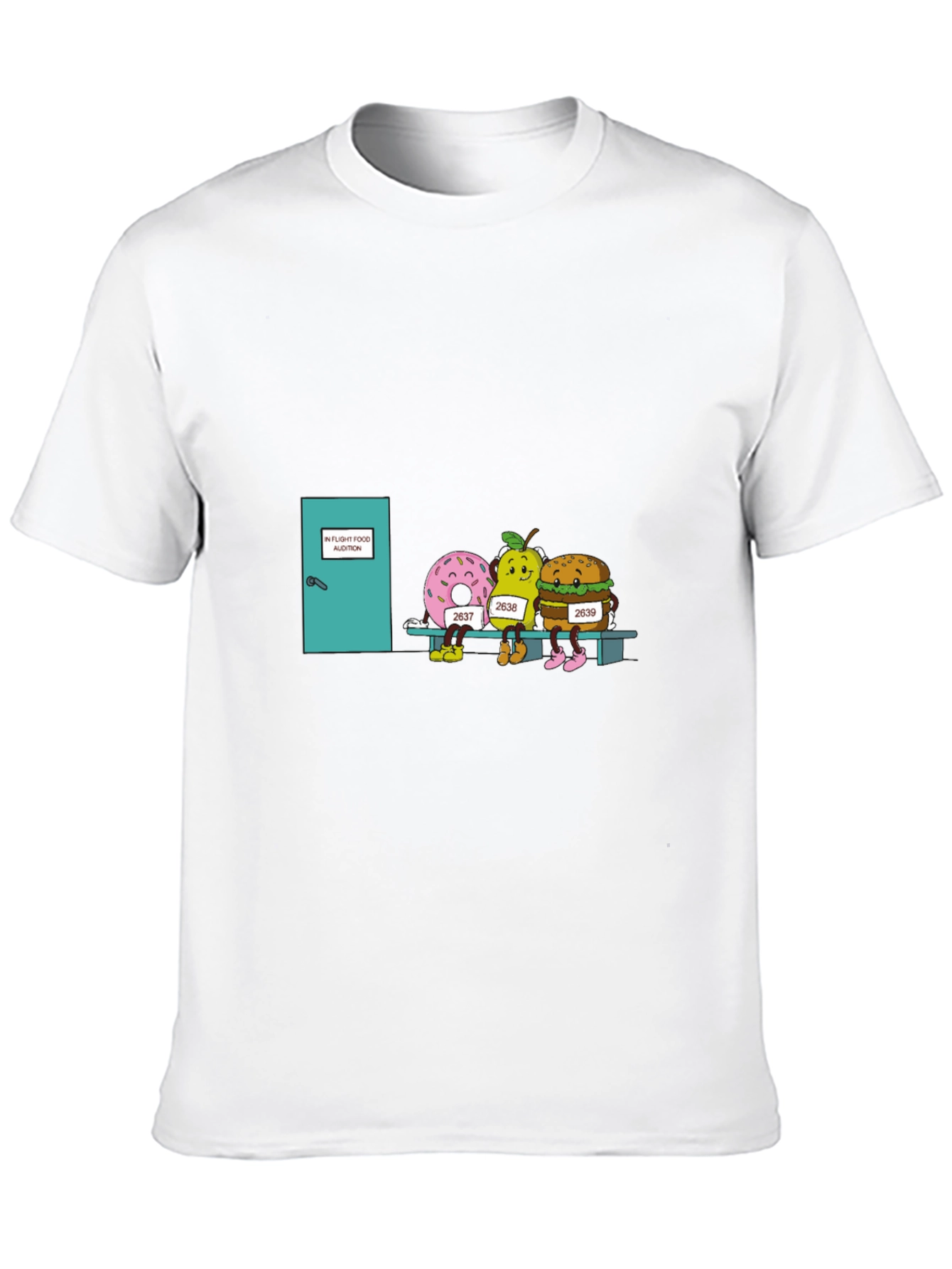 Black In-Flight Food Audition T-Shirt view 10