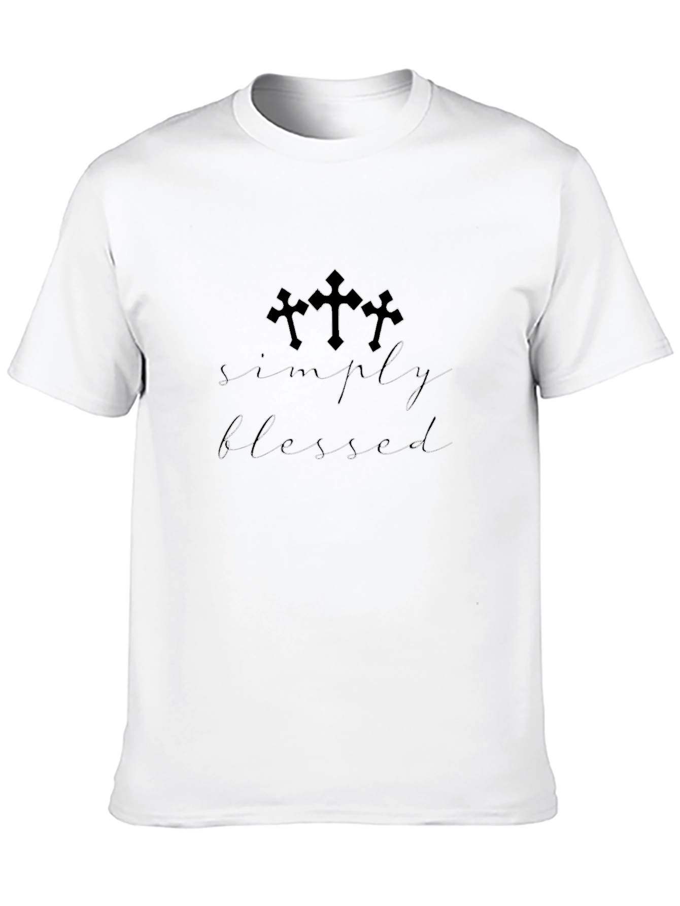 Black Simply Blessed Graphic T-Shirt - Black view 10