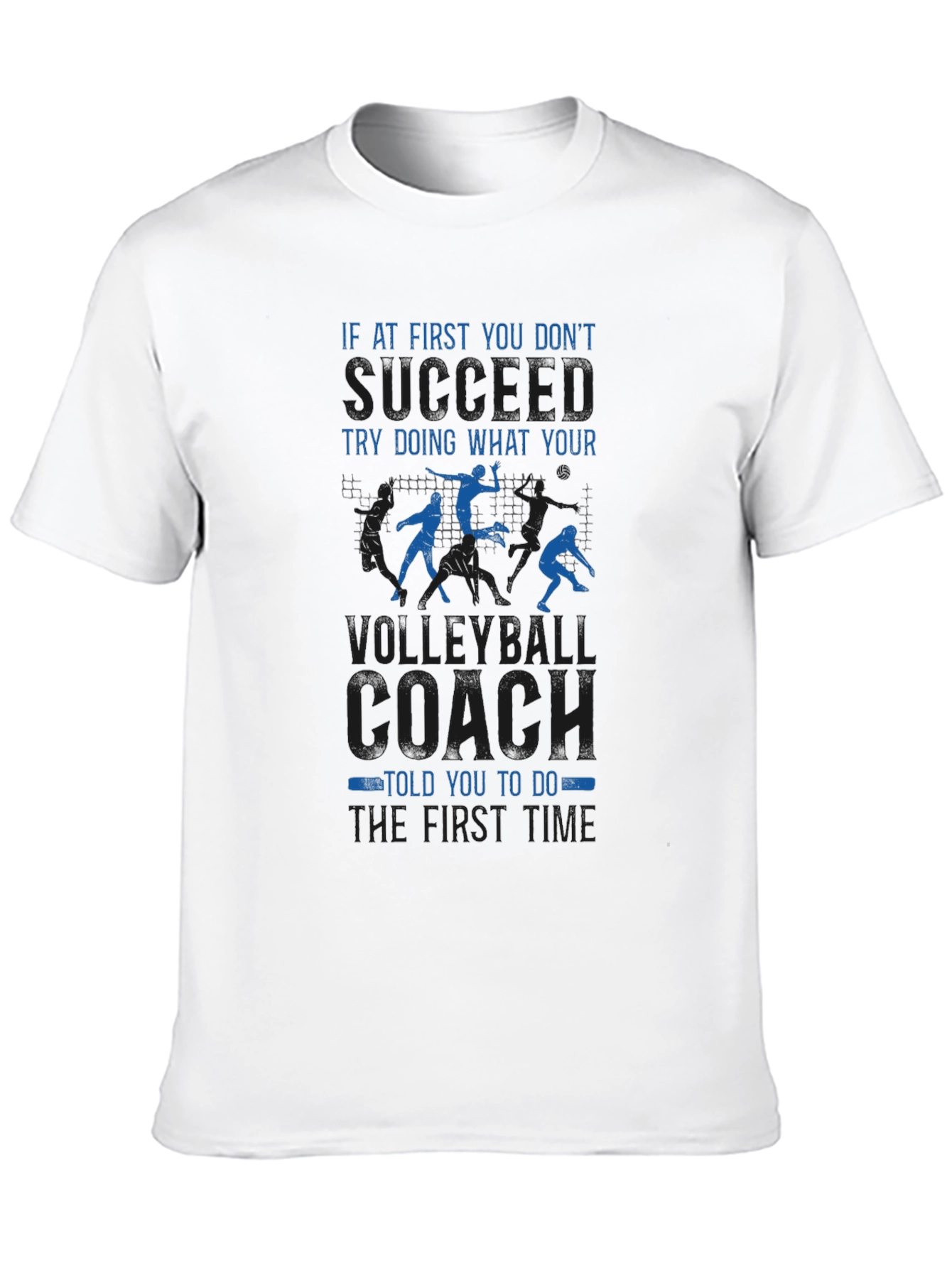 Black Volleyball Coach T-Shirt: Funny Slogan Tee for Volleyball Lovers view 10