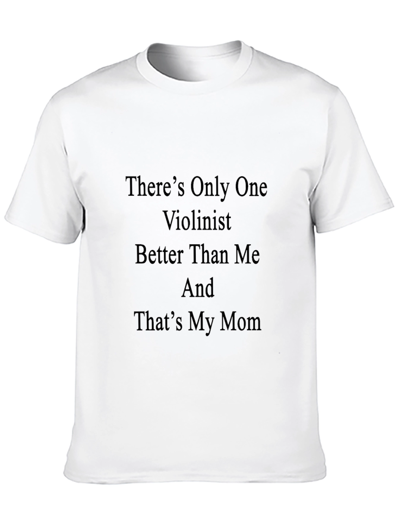 Black Violinist Mom Joke Black T-Shirt view 10