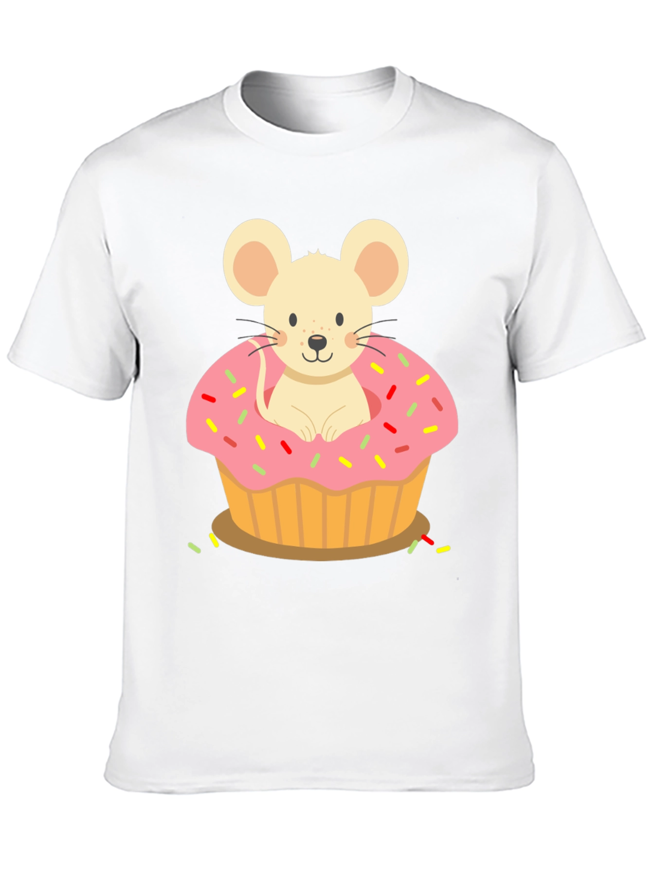 Black Mouse Cupcake T-Shirt view 10