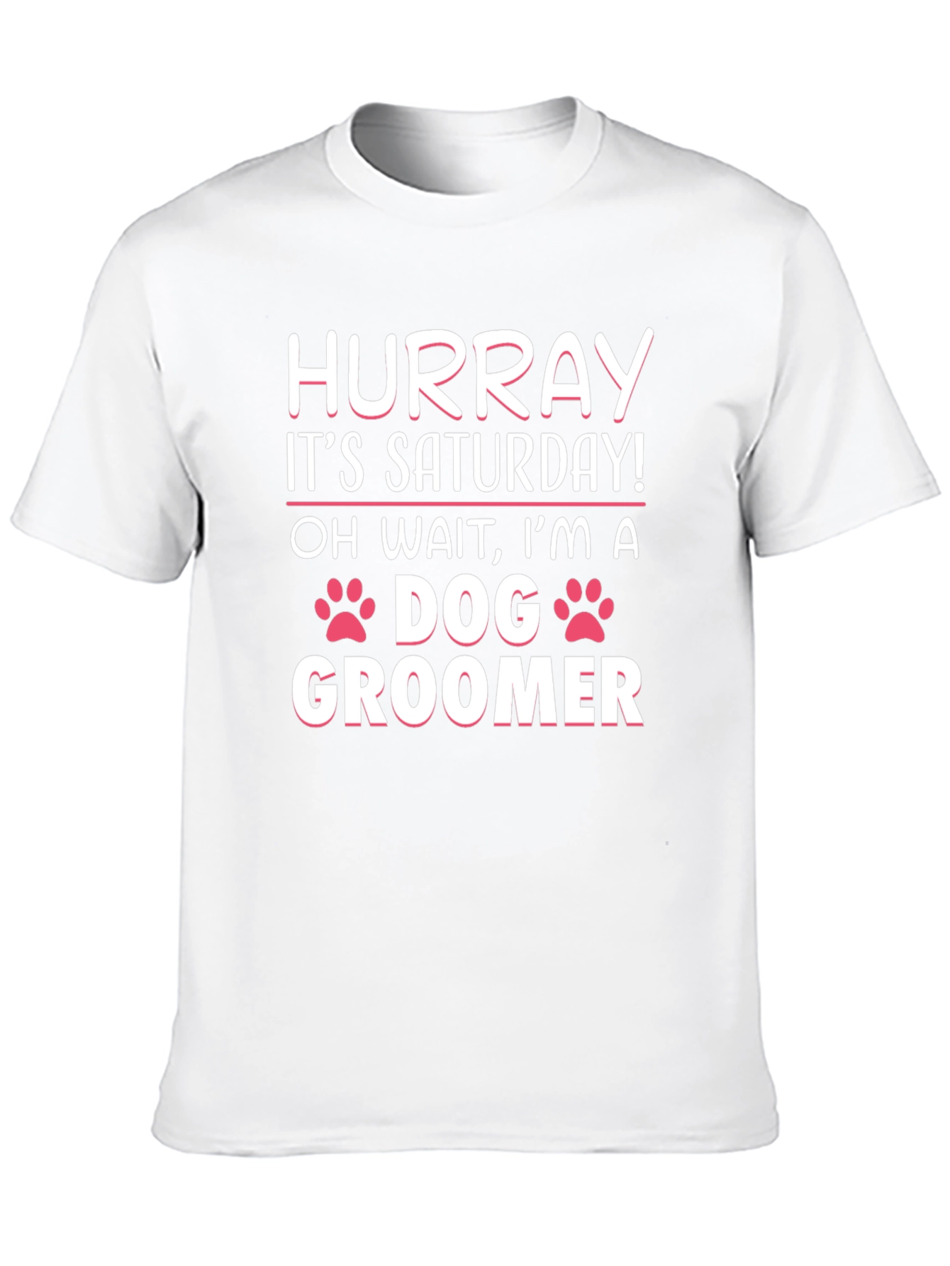 Black Funny Dog Groomer T-Shirt - Saturday Humor view 10