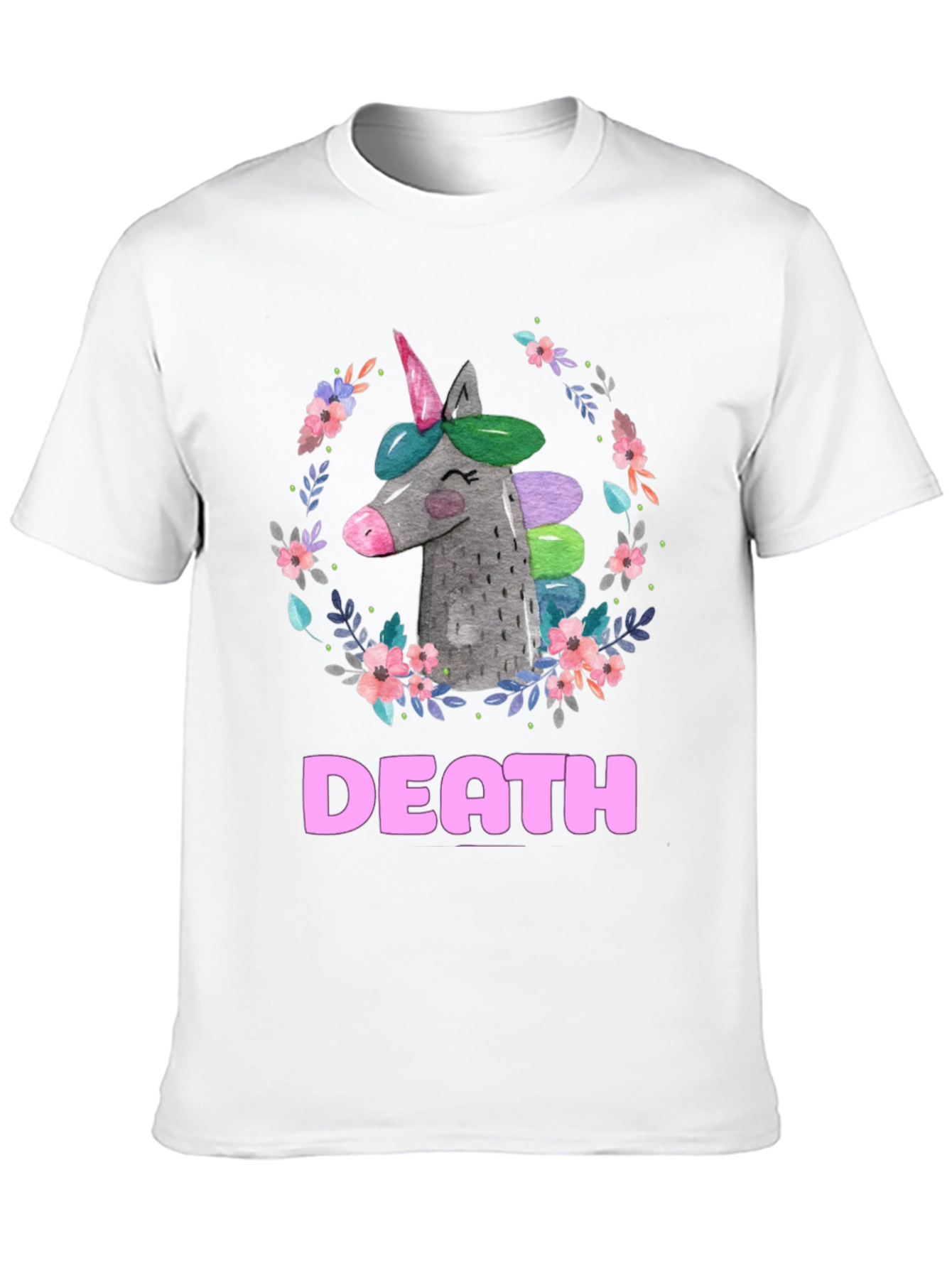 Black Unicorn Death Graphic Tee - Humor & Dark Humor view 10
