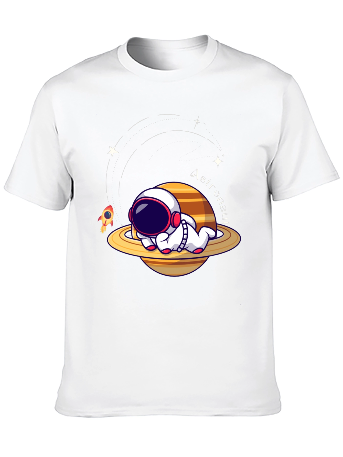 Black Cute Astronaut T-Shirt: Space Dreams Edition view 10