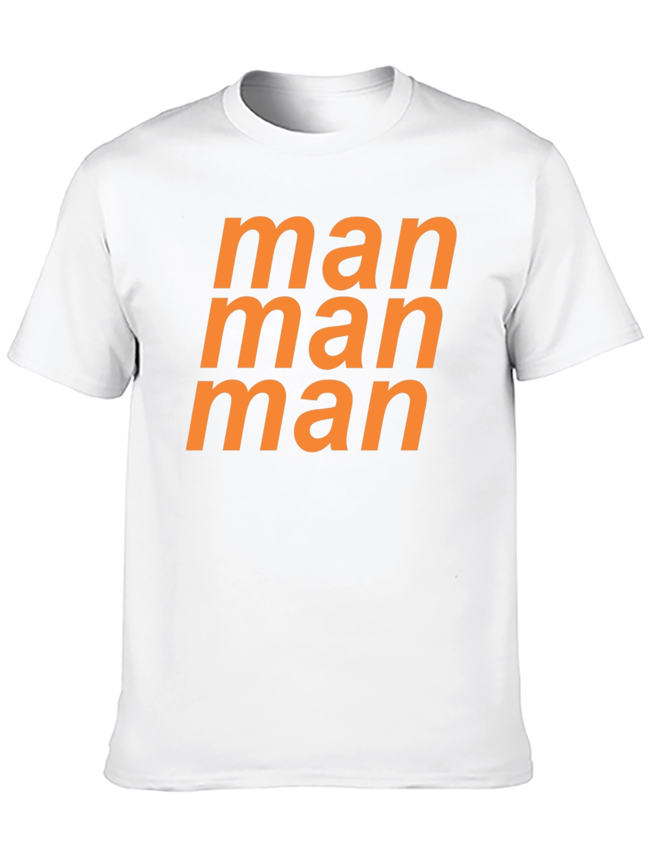 Black Man Graphic Tee - Bold Orange Print view 10