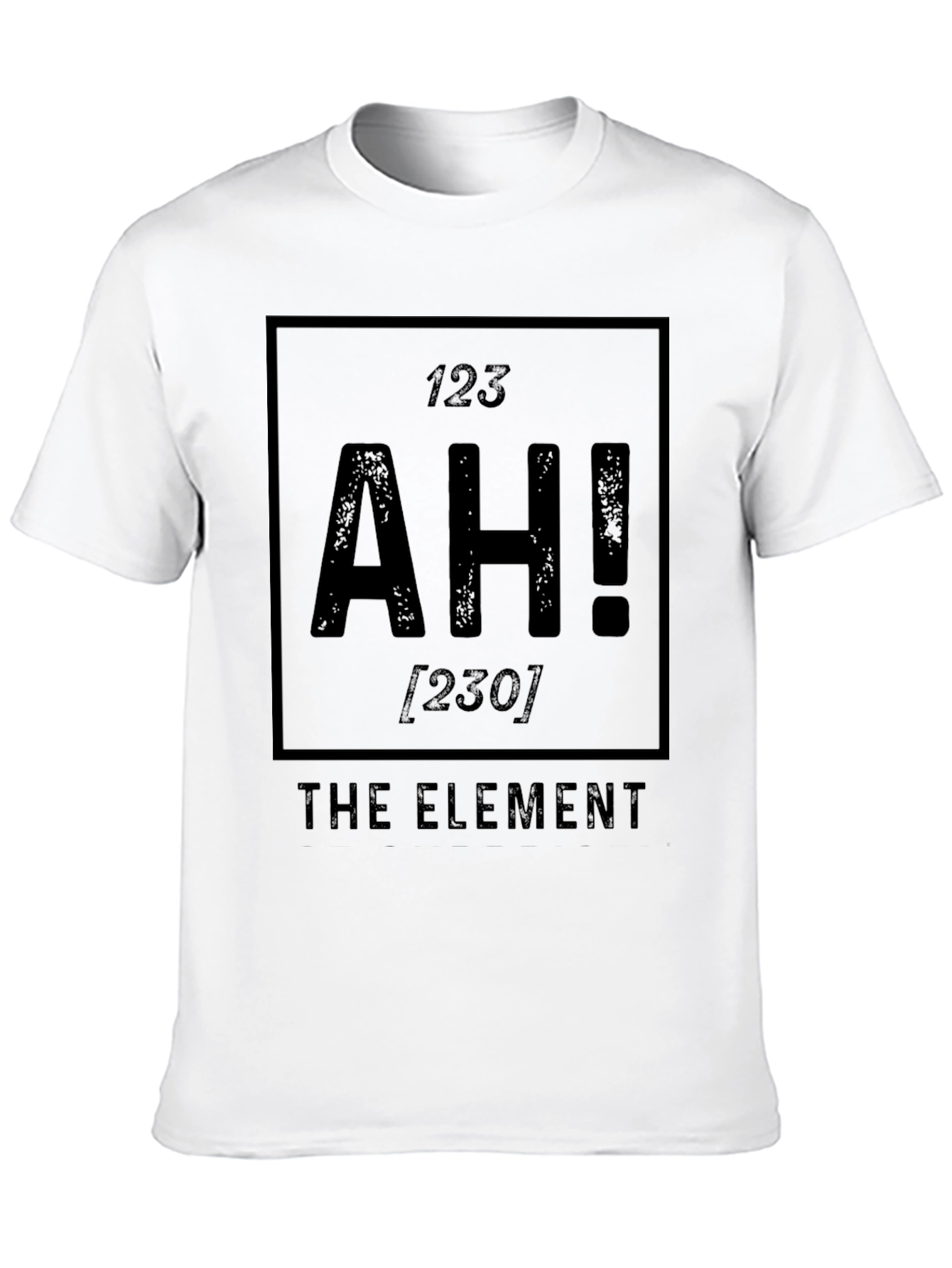Black AH! The Element T-Shirt - Funny Science Tee view 10