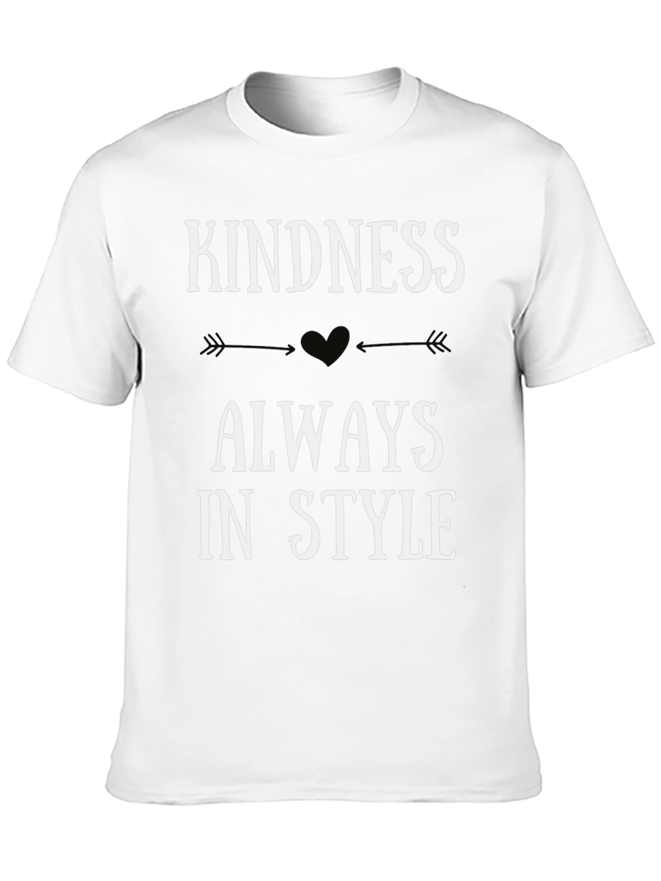 Black Kindness Always In Style Graphic Tee view 10