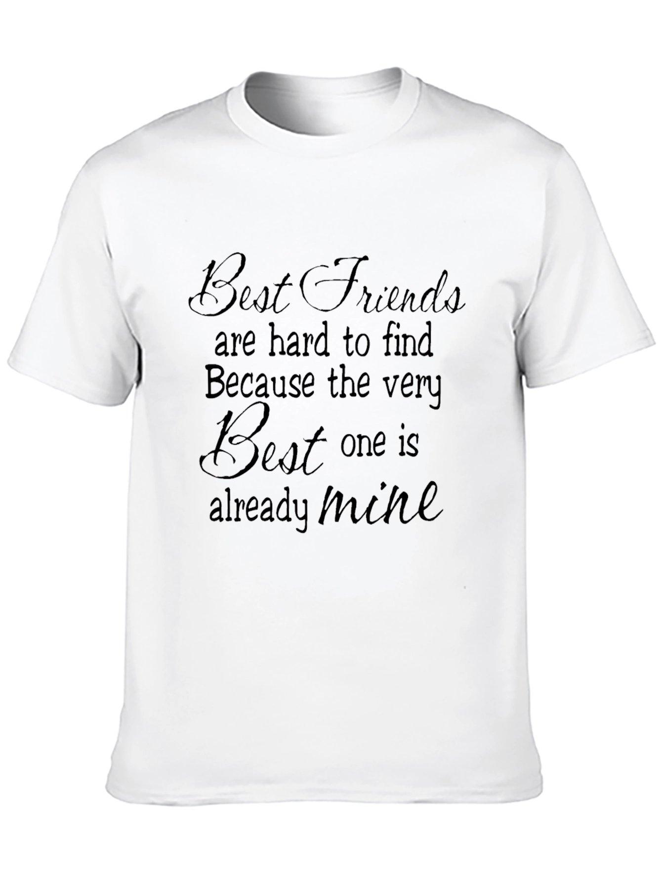 Black Best Friends T-Shirt - Already Mine view 10