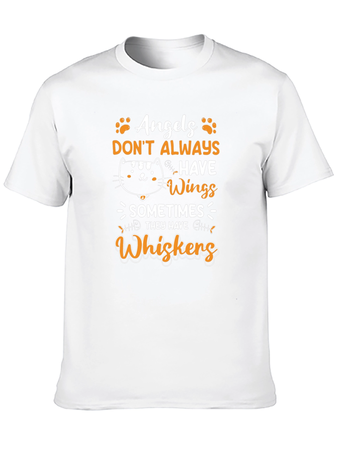 Black Angels Don't Always Have Wings - Cat Whiskers T-Shirt view 10