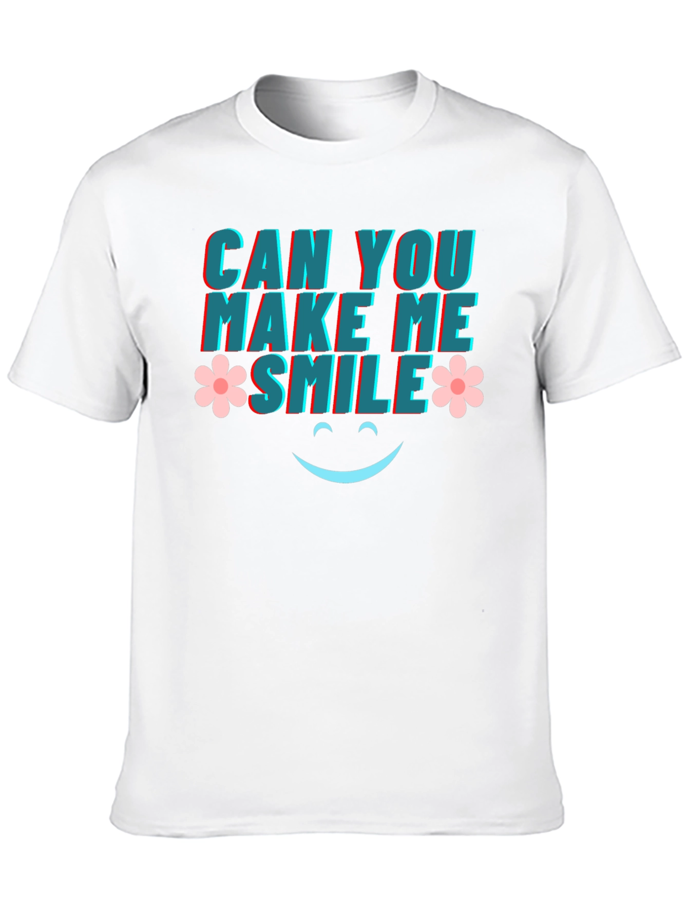 Black Can You Make Me Smile Graphic Tee view 10