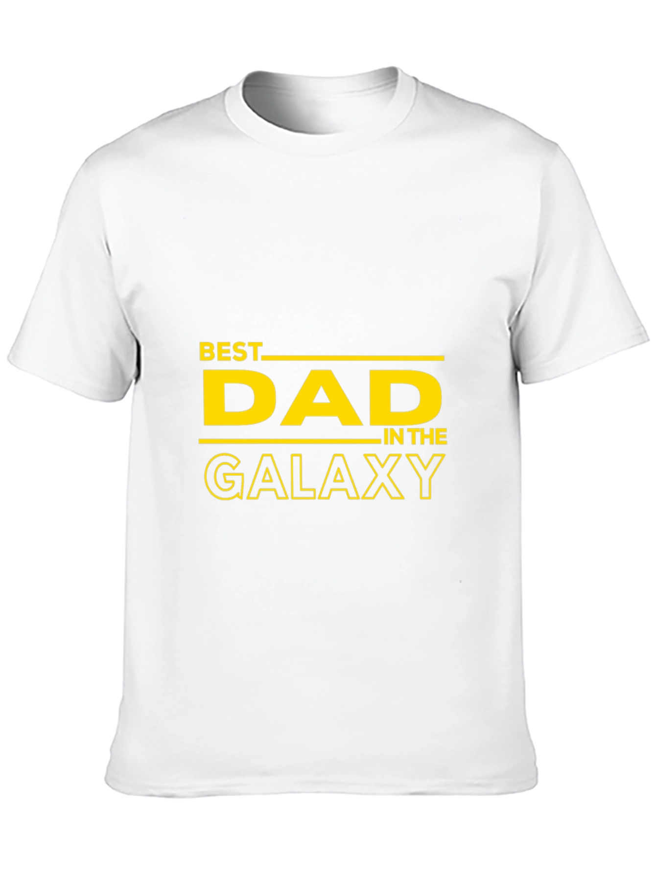 Black Best Dad in the Galaxy Black T-Shirt view 10