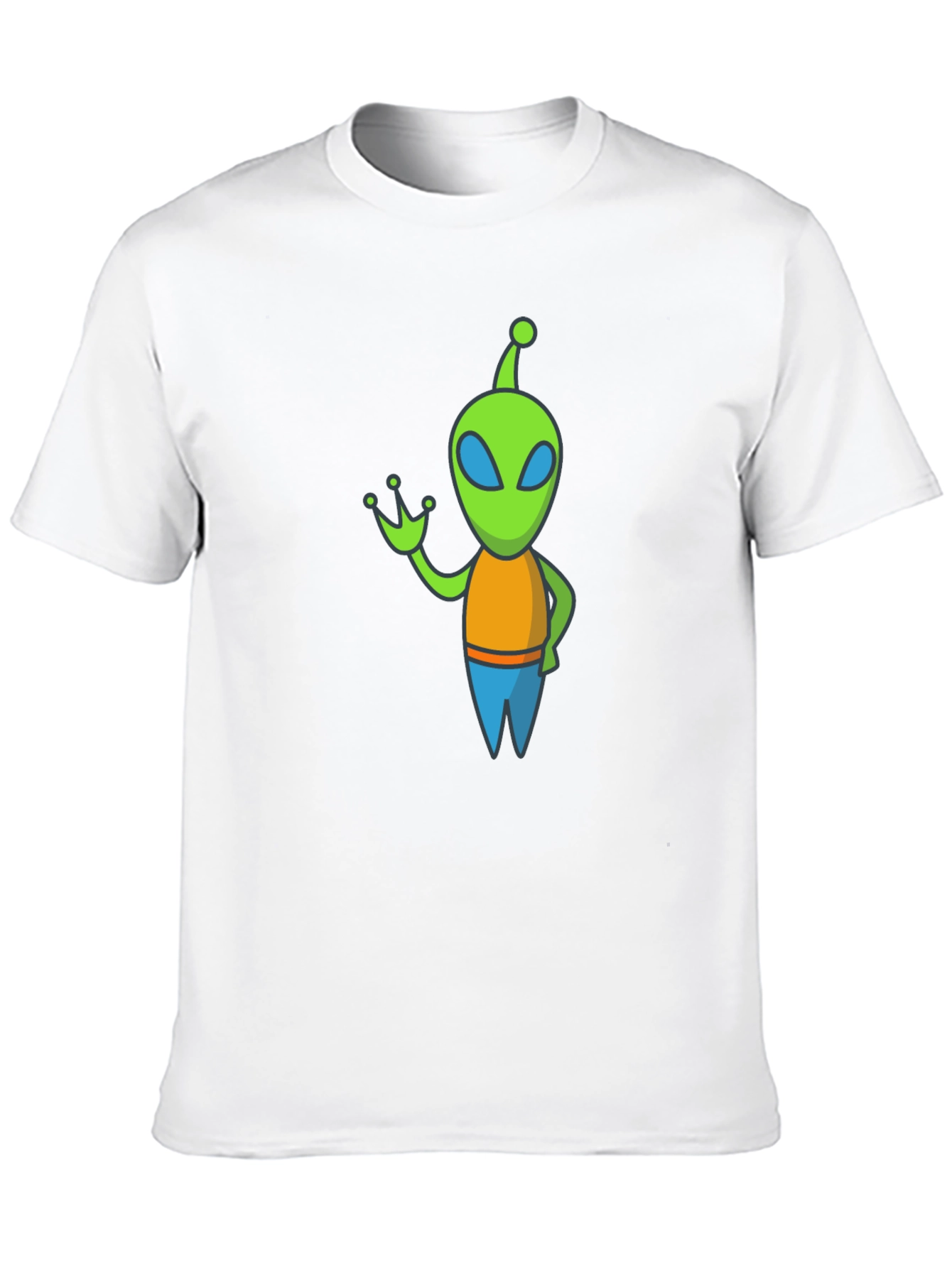 Black Alien Graphic Tee - Black Cotton Blend view 10