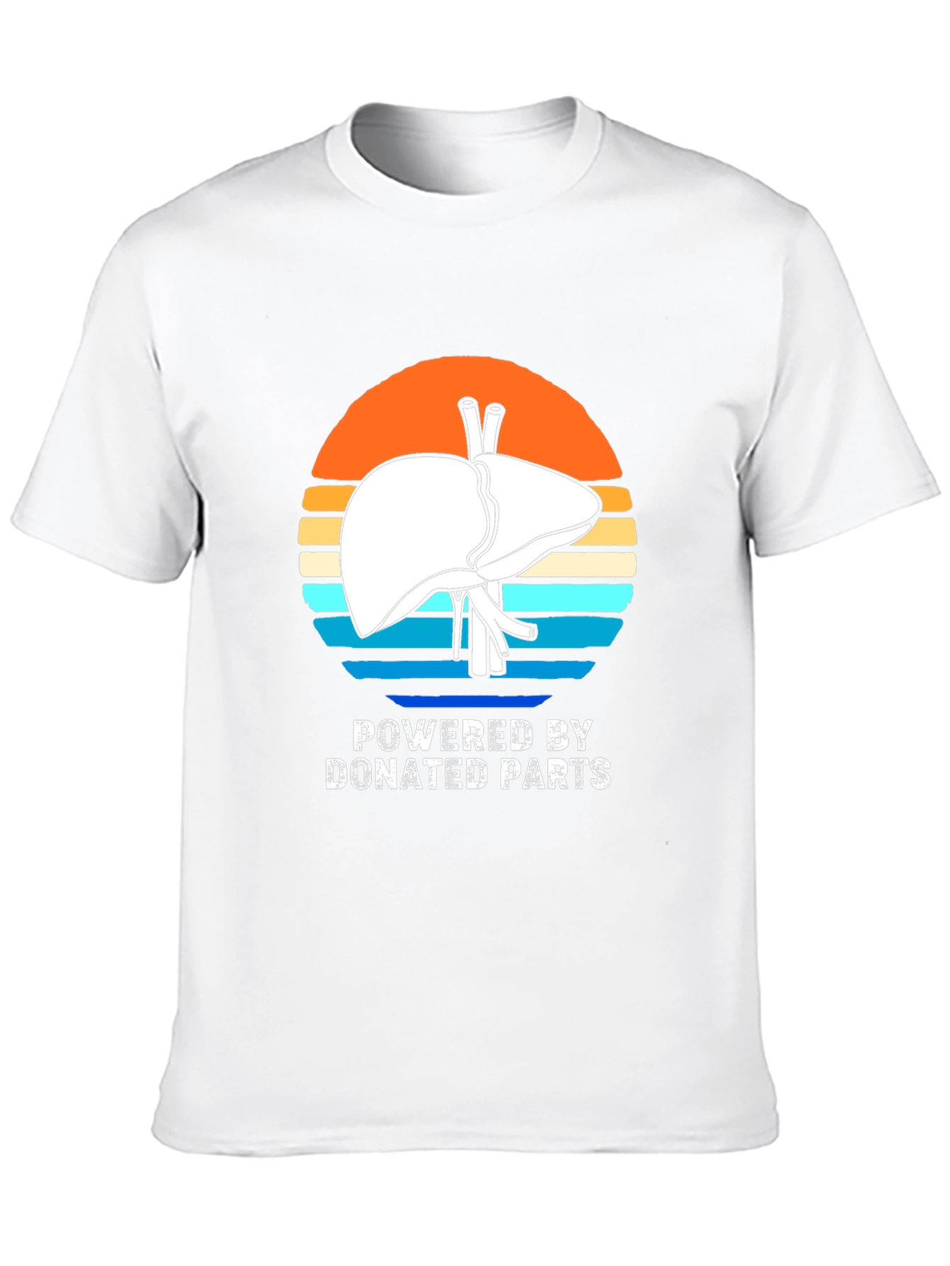 Black Powered By Donated Parts T-Shirt view 10