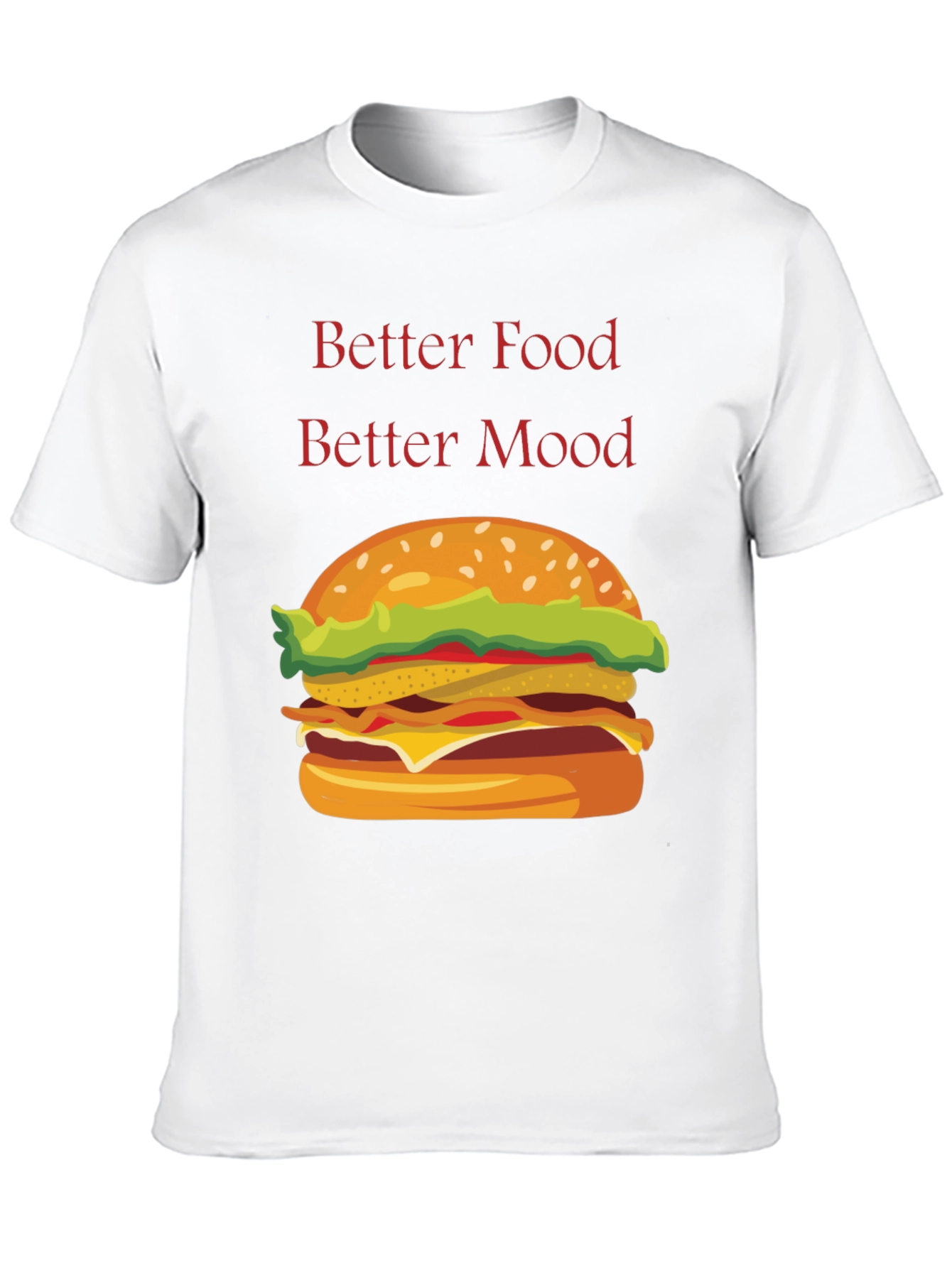 Black Better Food Better Mood T-Shirt view 10