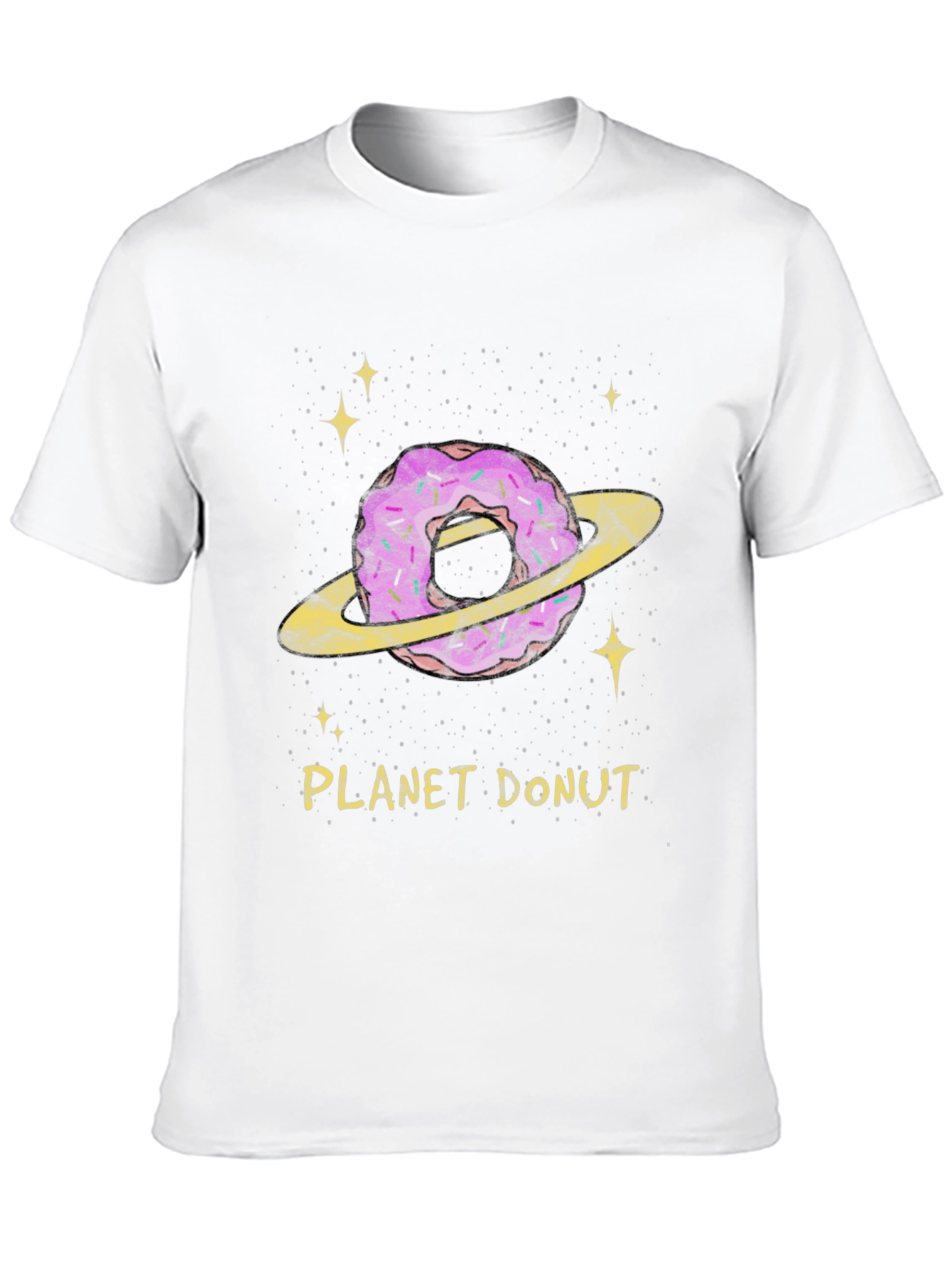 Black Planet Donut Graphic T-Shirt view 10