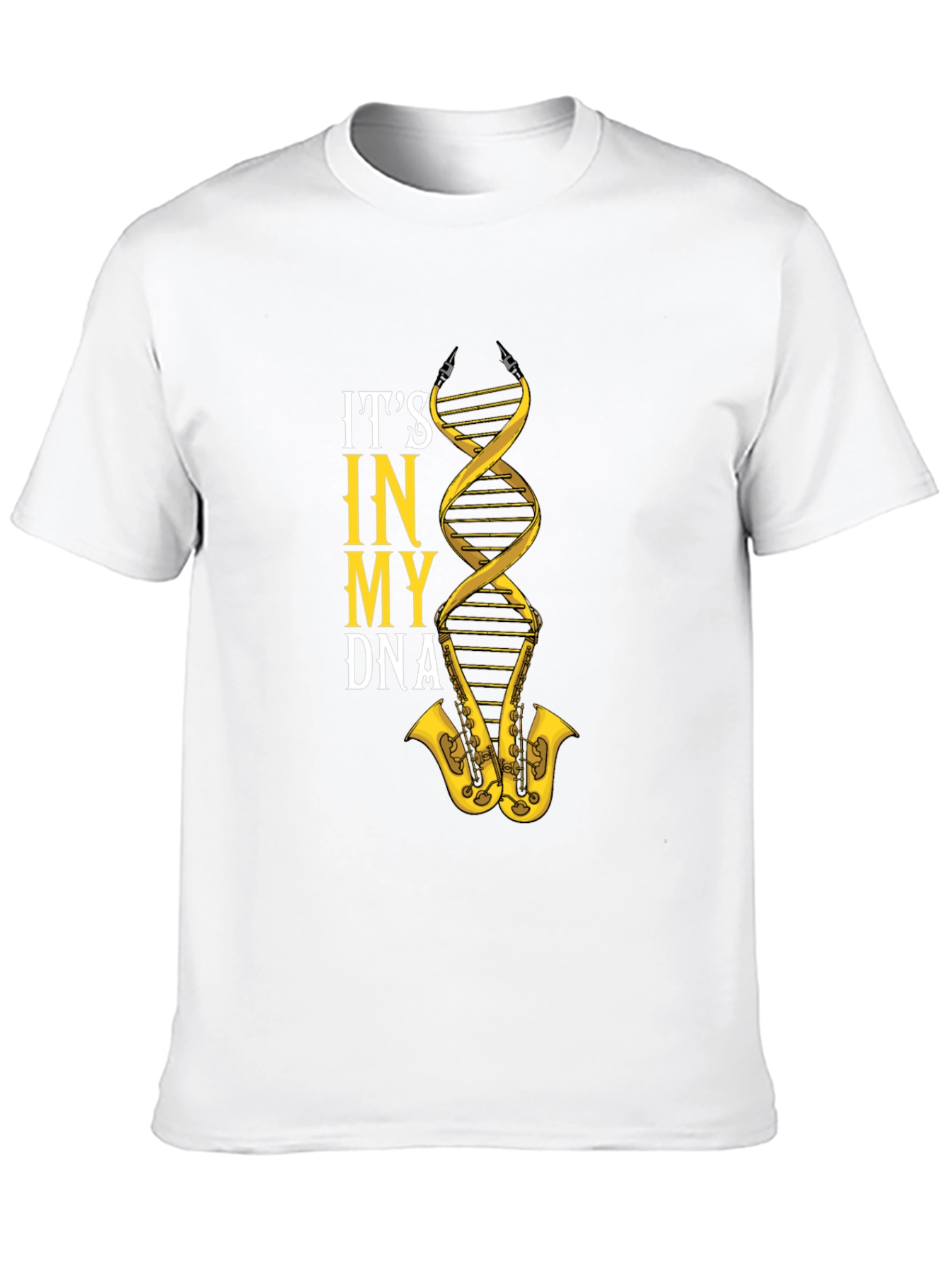 Black It's In My DNA Saxophone T-Shirt  view 10