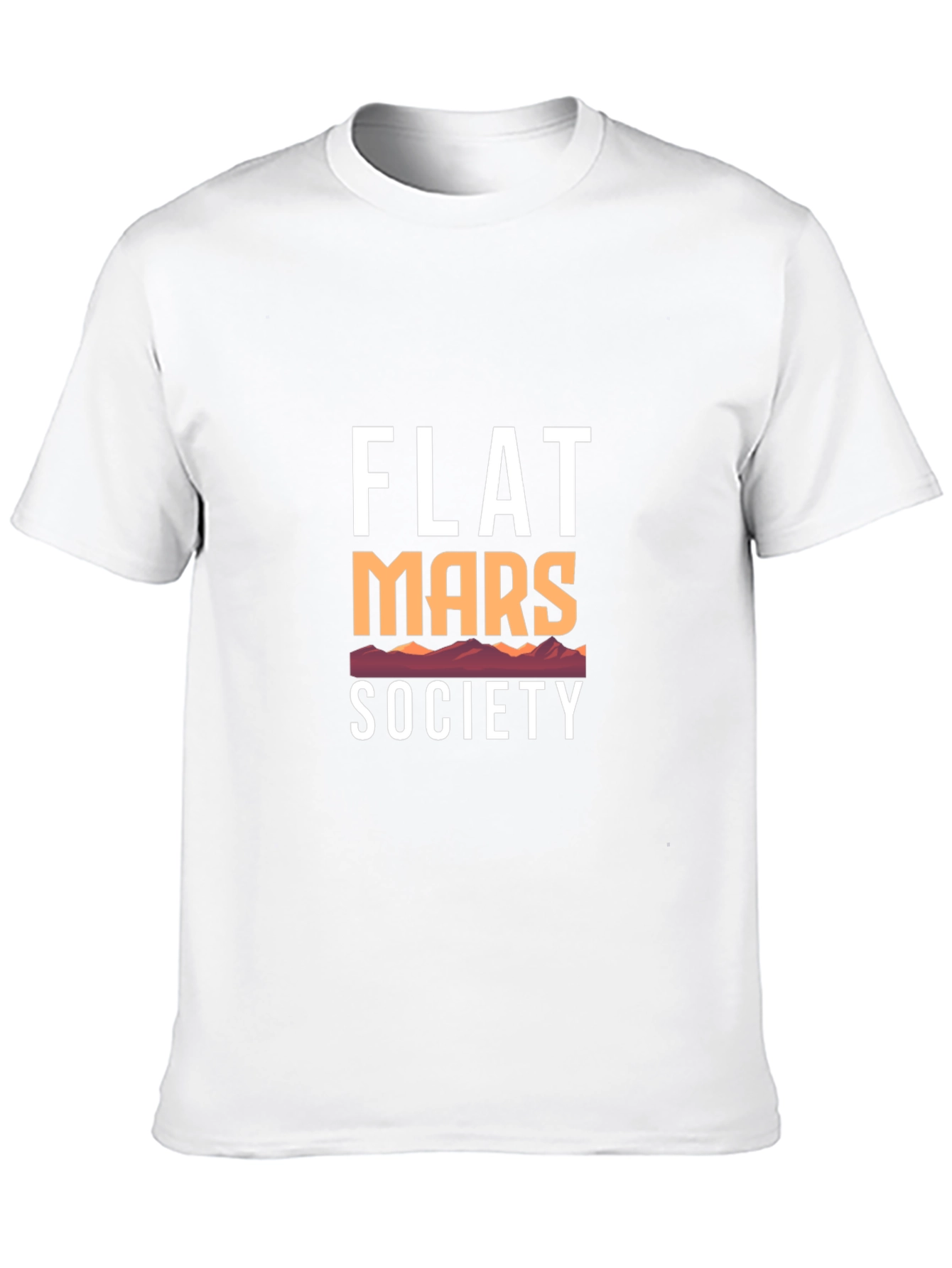 Flat Mars Society Graphic Tee - Black Cotton - 10