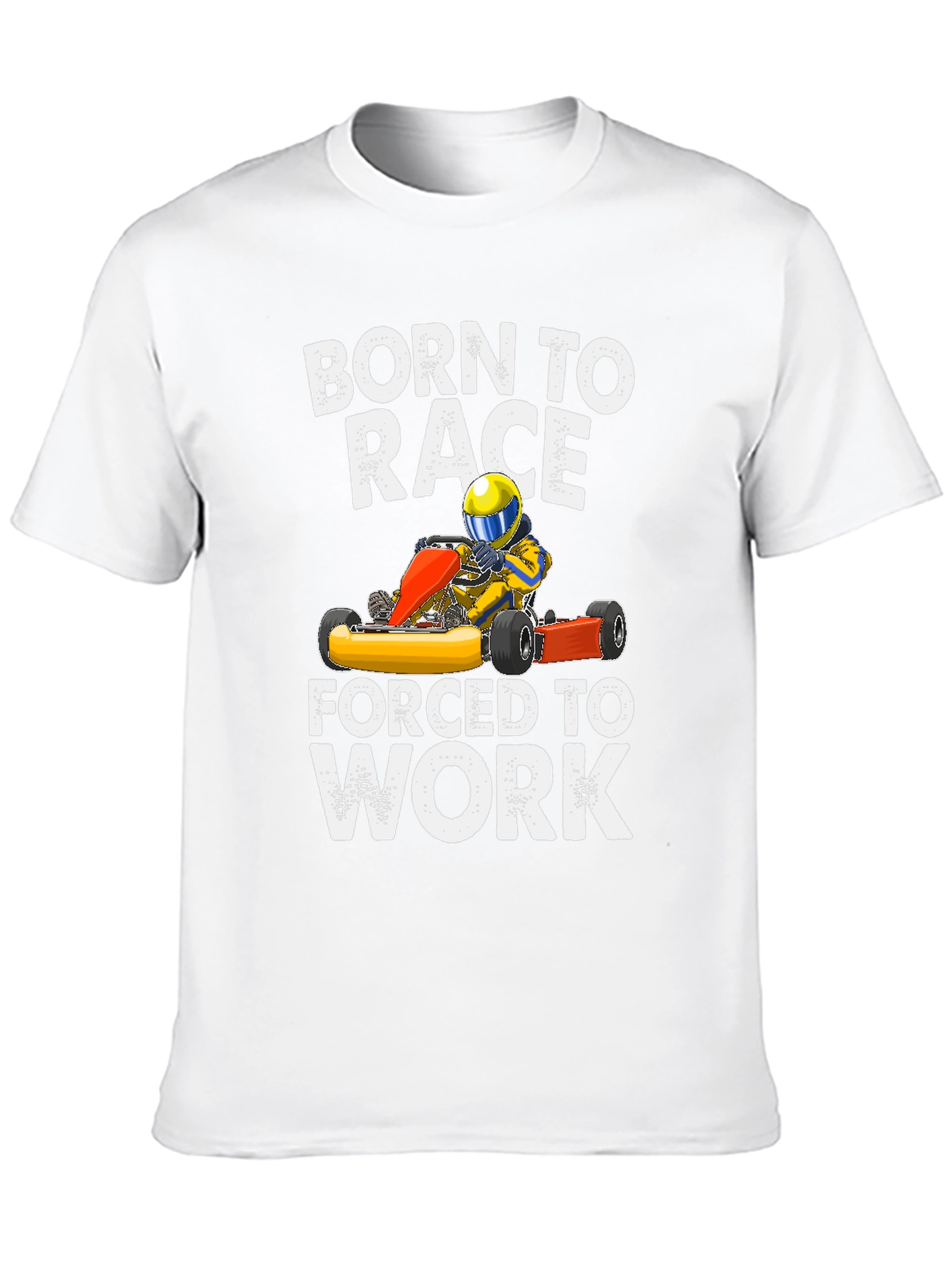 Black Born to Race T-Shirt - Racing Kart view 10