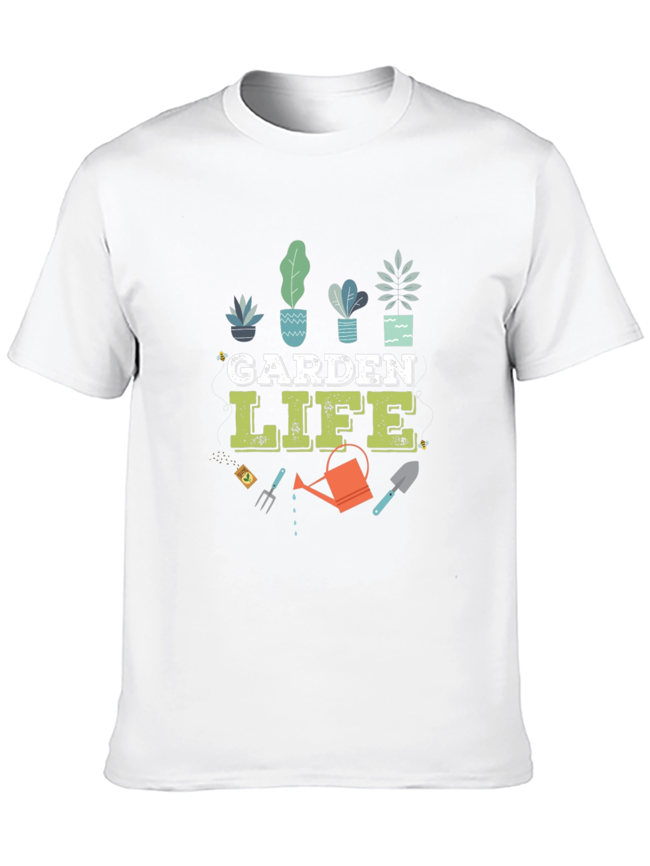 Black Garden Life Graphic T-Shirt - Black Cotton Blend Tee view 10