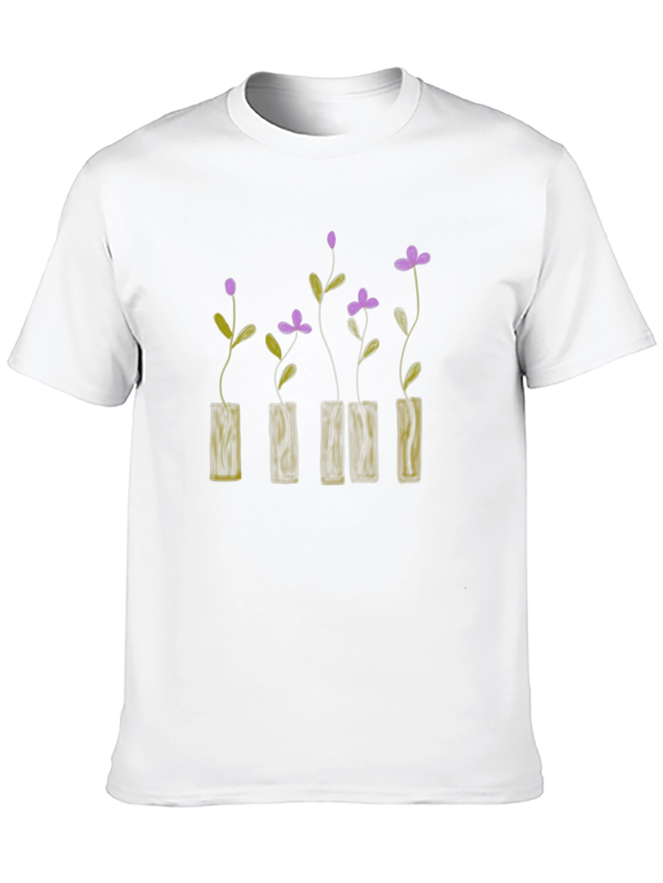 Black Floral Vase Graphic T-Shirt - Stylish & Unique Design view 10