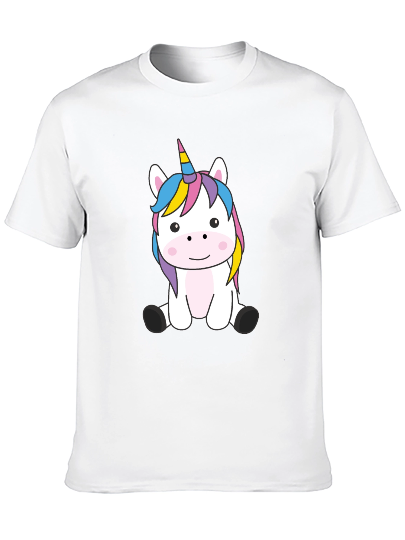 Black Unicorn Graphic Black T-Shirt view 10